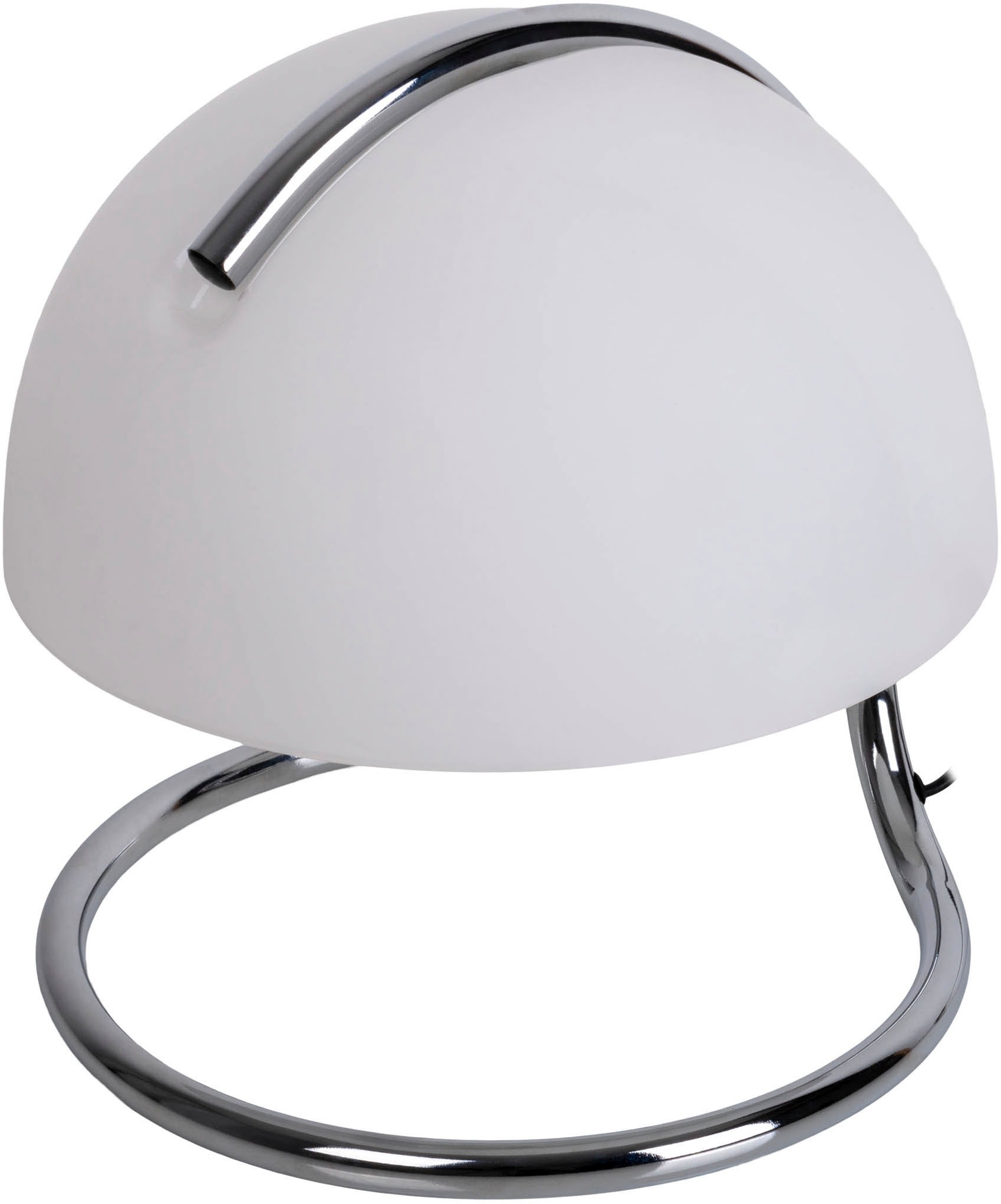 näve Tischleuchte »Burano« E27 1 Stk. halbkugelförmiger Glasschirm, 1x E27, Zuleitung schwarz 150cm