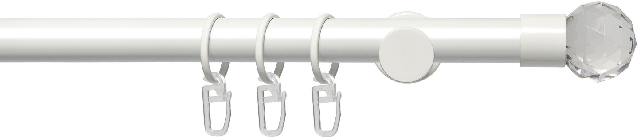 Liedeco Gardinenstange »Fertigstilgarnitur 20 mm Power Facettkugel« Ø 20 mm günstig online kaufen