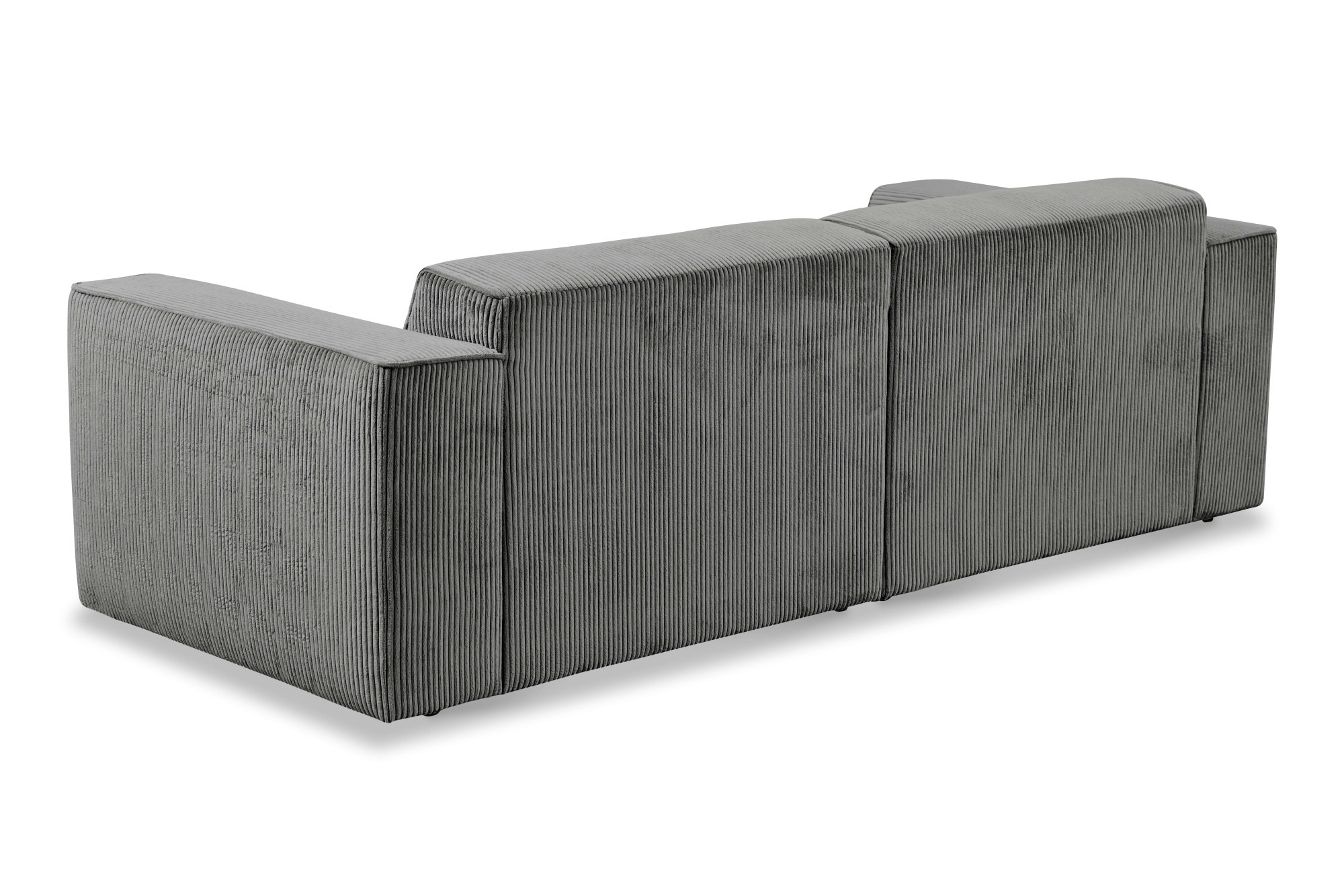 andas 3-Sitzer »Noord mit Kedernaht, Breite 232 cm«, Cord, Struktur, Webstoff, mit Wellenunterfederung, Massivholzrahmen