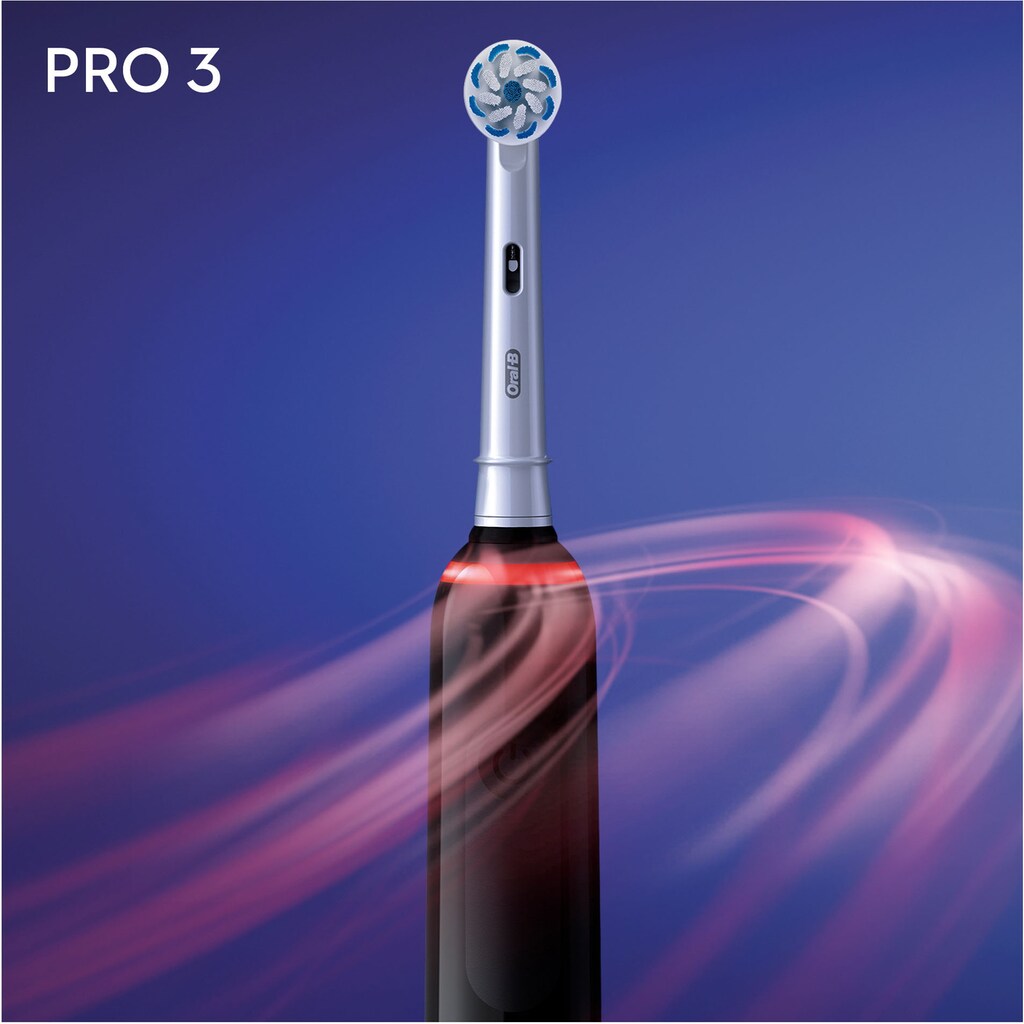 Oral-B Elektrische Zahnbürste »Pro 3 3000 Sensitive Clean«, 1 St. Aufsteckbürsten