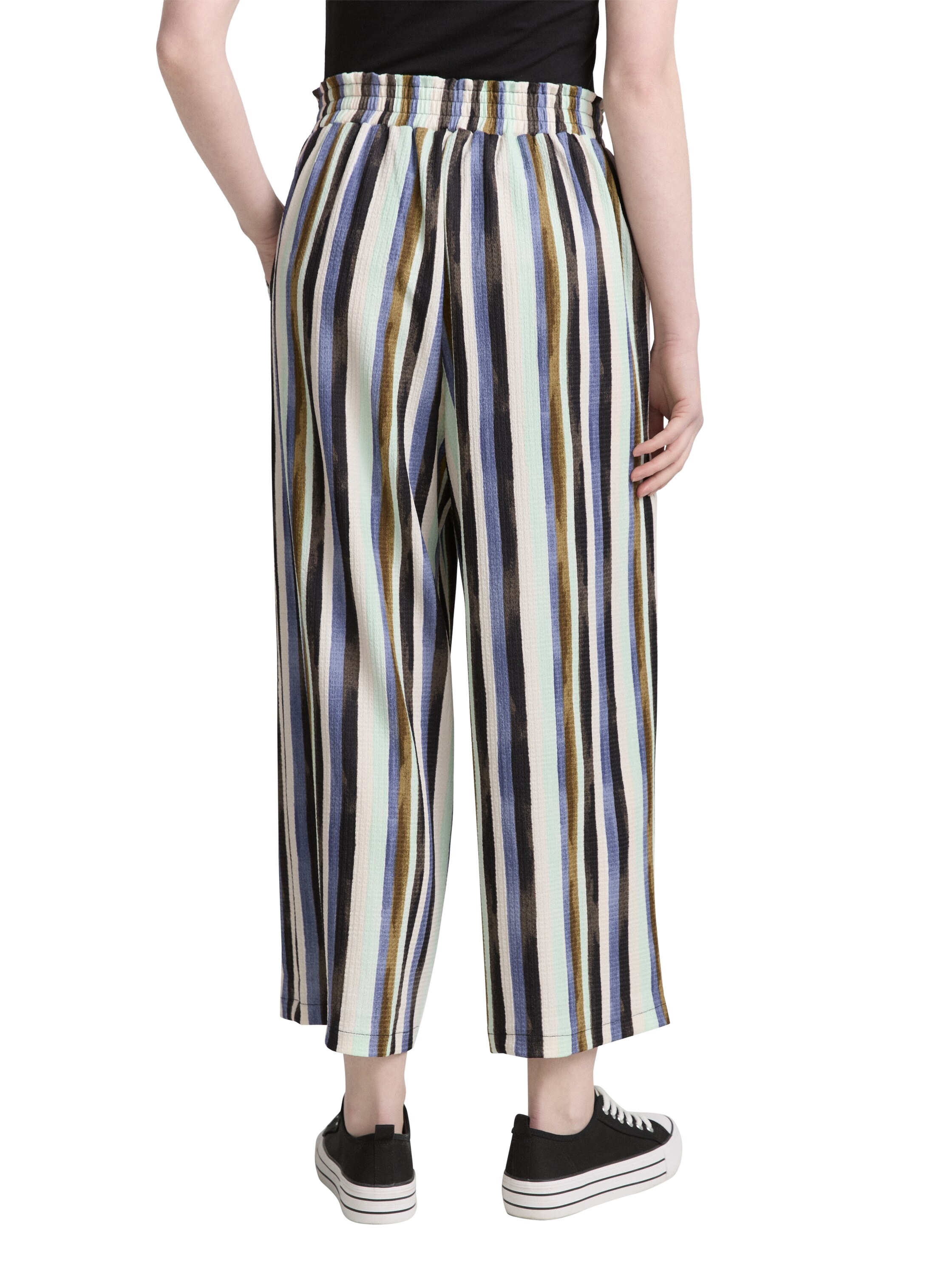 TOM TAILOR Denim Stoffhose, Sommerhose mit elastischem Bund