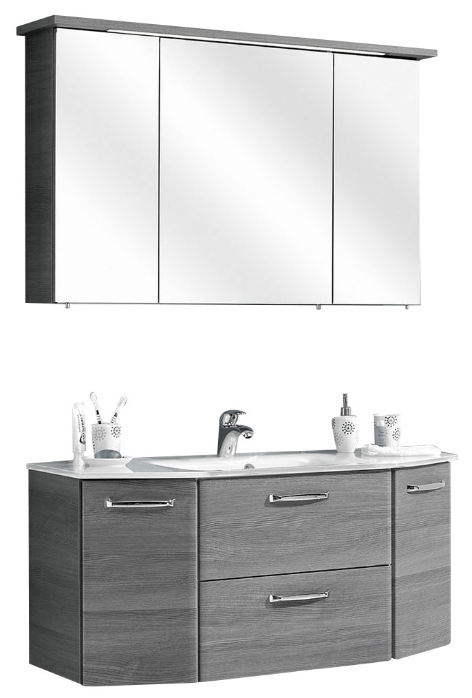 PELIPAL Badmöbel-Set »Quickset Waschtisch-Kombination Rechnung Spiegelschrank 328«, kaufen LED-Beleuchtung, inkl. (2 St.), auf