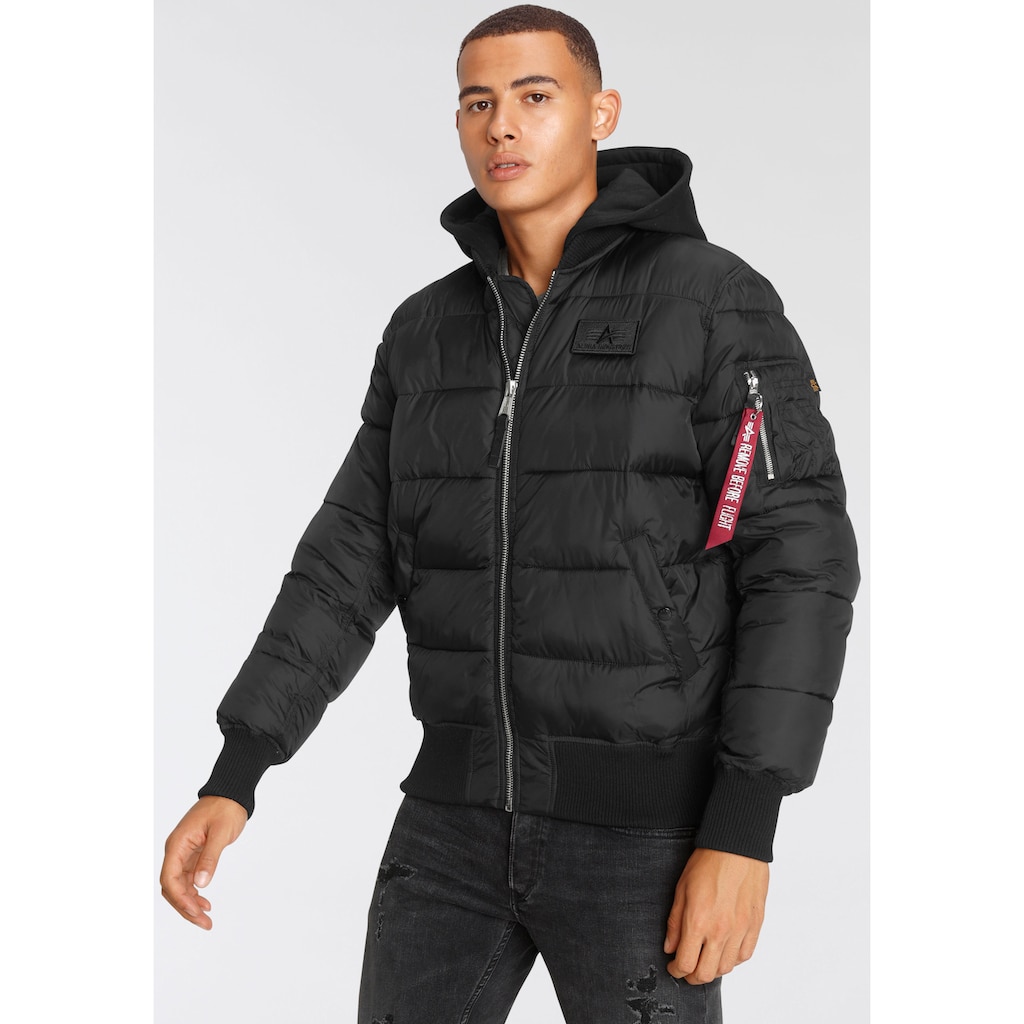 Alpha Industries Steppjacke »MA-1 ZH Back Print«, mit Kapuze