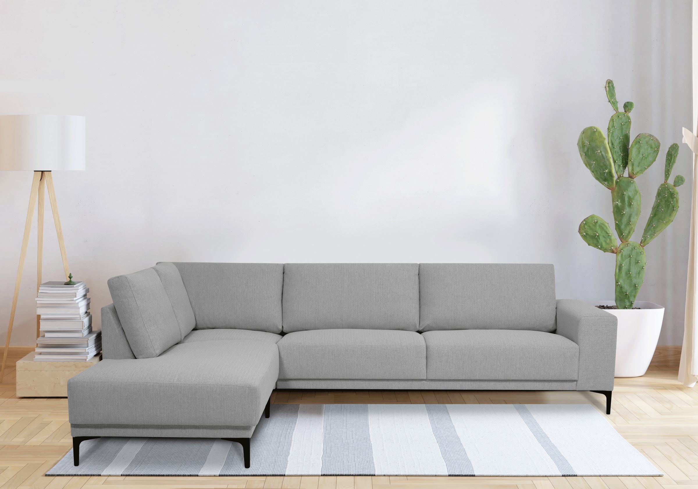 Places of Style Ecksofa »Xander, L-Form,«, Breite 289 cm, Webstoff, Soft-To günstig online kaufen