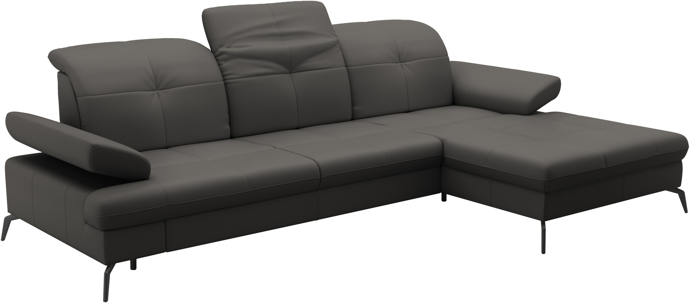 sit&more Ecksofa »Amica, L-Form, inkl. Sitztiefenverstellung & Armteilverstellung«, wahlweise mit Bettfunktion, Bettkasten und Kopfteilverstellung
