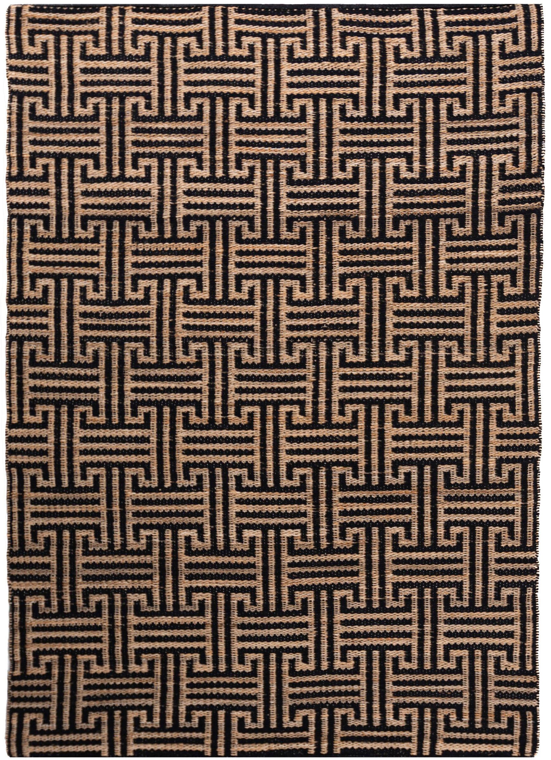 FLAIR RUGS Teppich »Meander Jute«, rechteckig, mit griechischem Muster günstig online kaufen