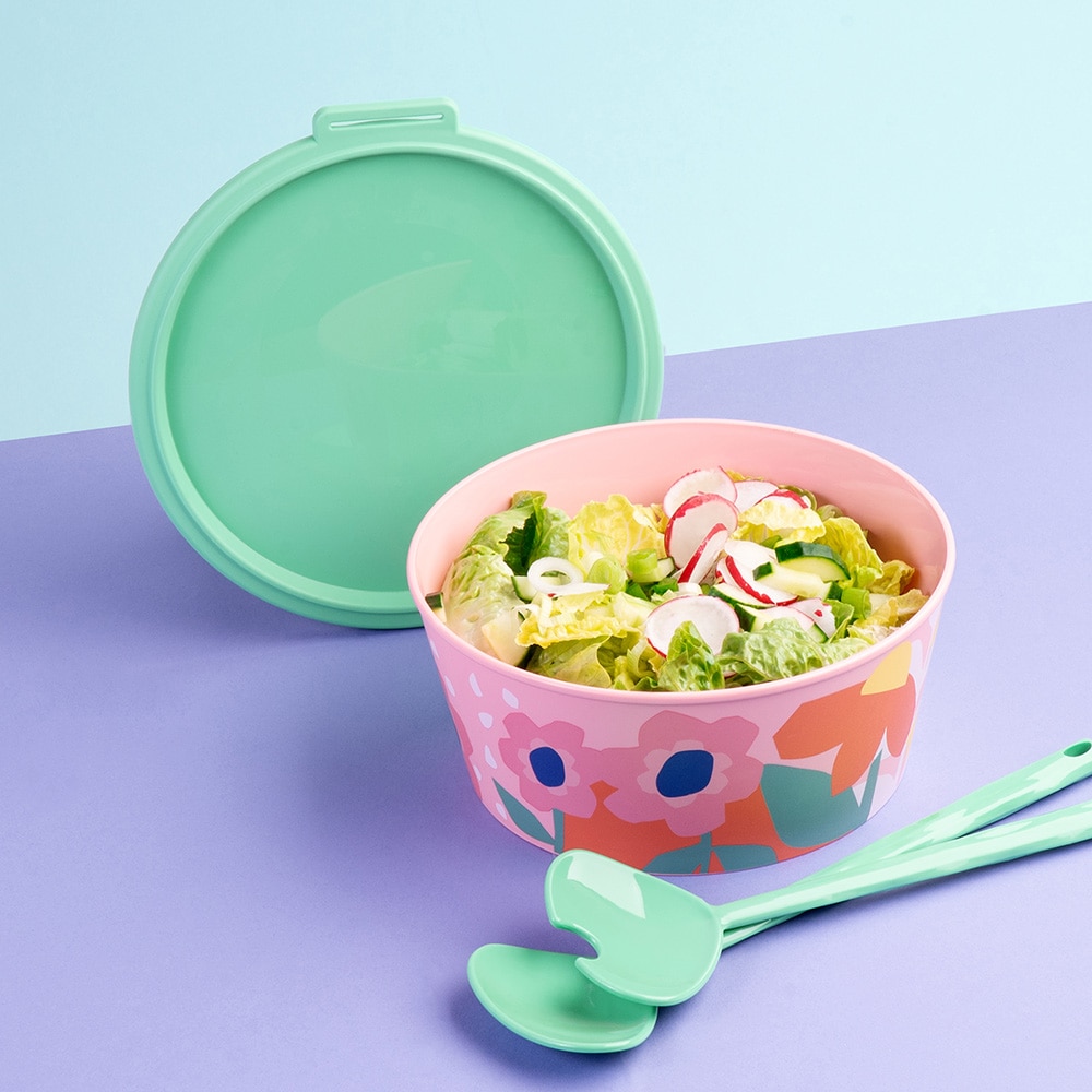 KOZIOL Aufbewahrungsschüssel »NORA BOX 2,2l BLOOMS Schale 2,2l mit Deckel« 1 tlg.