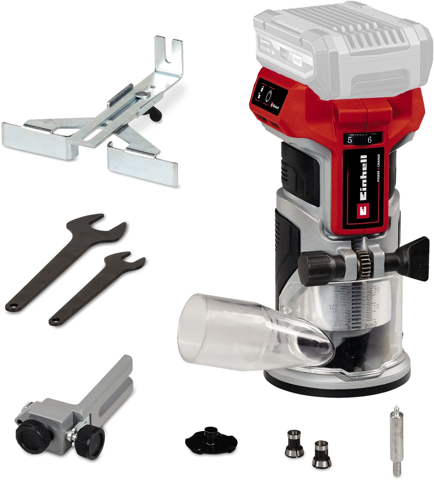 Einhell Akku-Fräse »TP-ET 18 Li BL - Solo«, Kantenfräse ohne Akku und Ladegerät