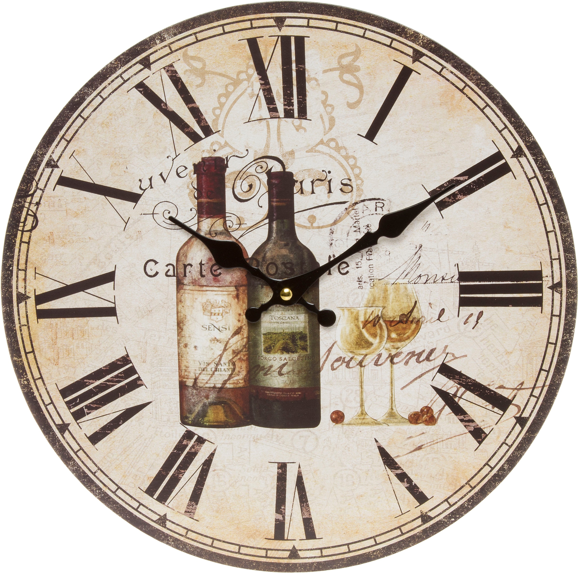 Myflair Möbel & Accessoires Wanduhr »"Walram"«, weiß, rund, römische Ziffer günstig online kaufen