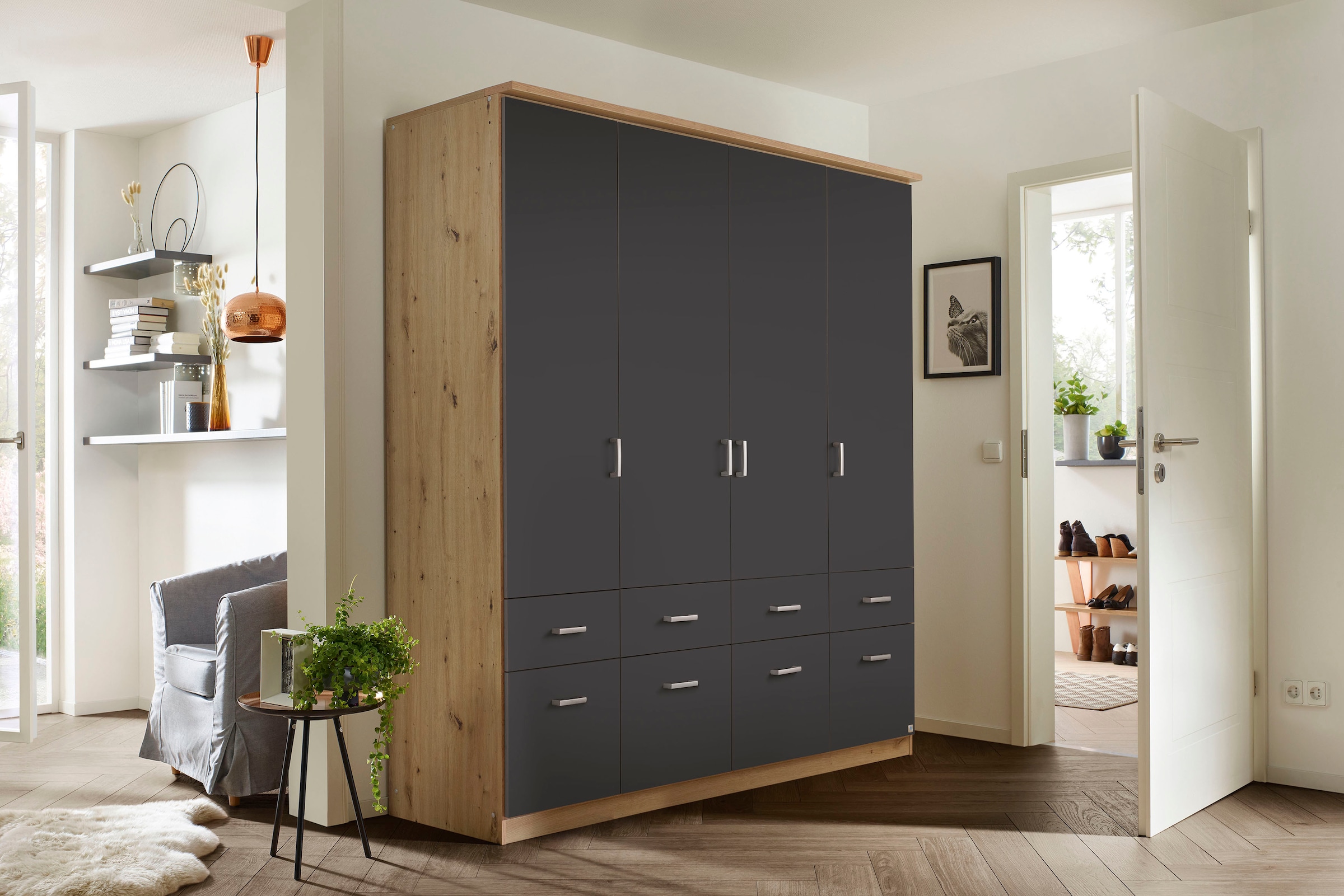 rauch Kleiderschrank »Kleiderschrank Schrank Garderobe deckenhoher Schrank BREMEN«, in vielen Farben und Ausführungen MADE IN GERMANY