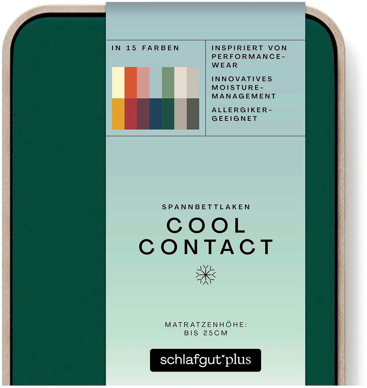 Schlafgut Spannbettlaken »Cool Contact«, 100% gekämmte Mikrofaser günstig online kaufen