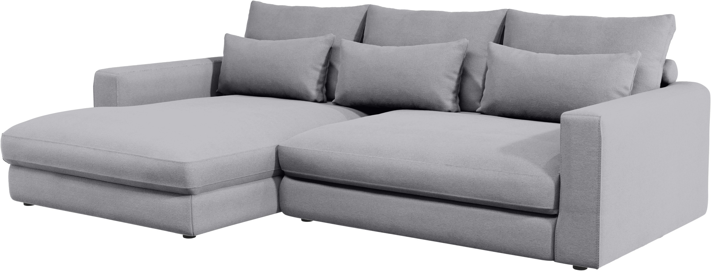 Home affaire Ecksofa »Darwin, viele Kissen, extra tiefe Sitzfläche, 271/89/171 (B(H/T)«, gemütlich und weich, L-Form, mit extra softem Sitzkomfort, Cord