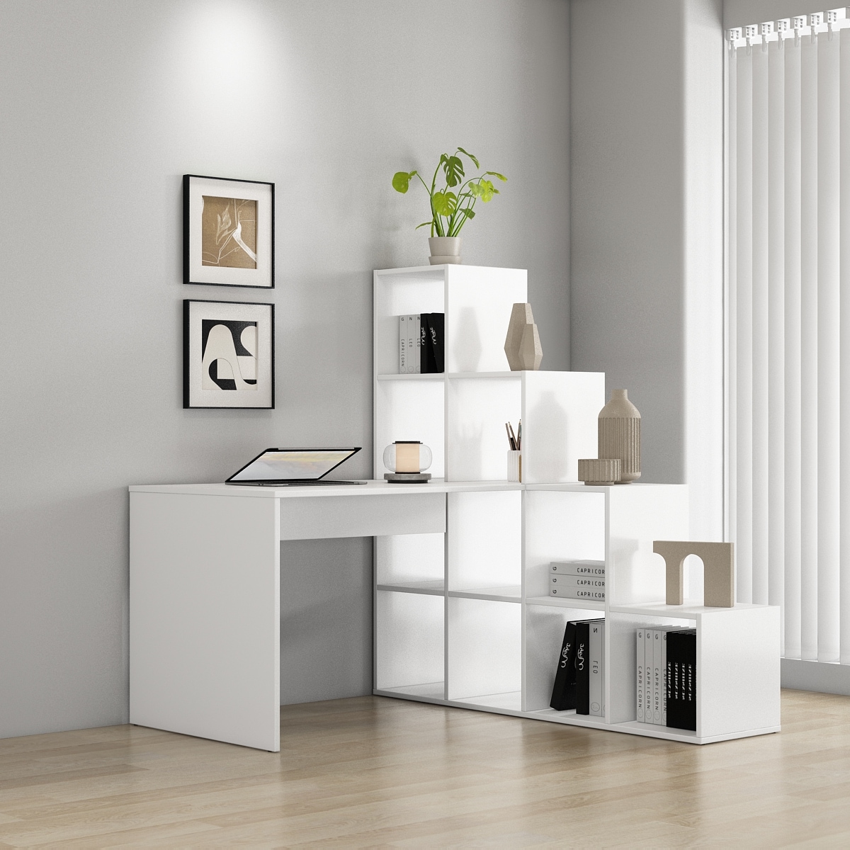 OTTO home Regal-Schreibtisch »Ciela« Set, flexible Aufstellmöglichkeiten, w günstig online kaufen