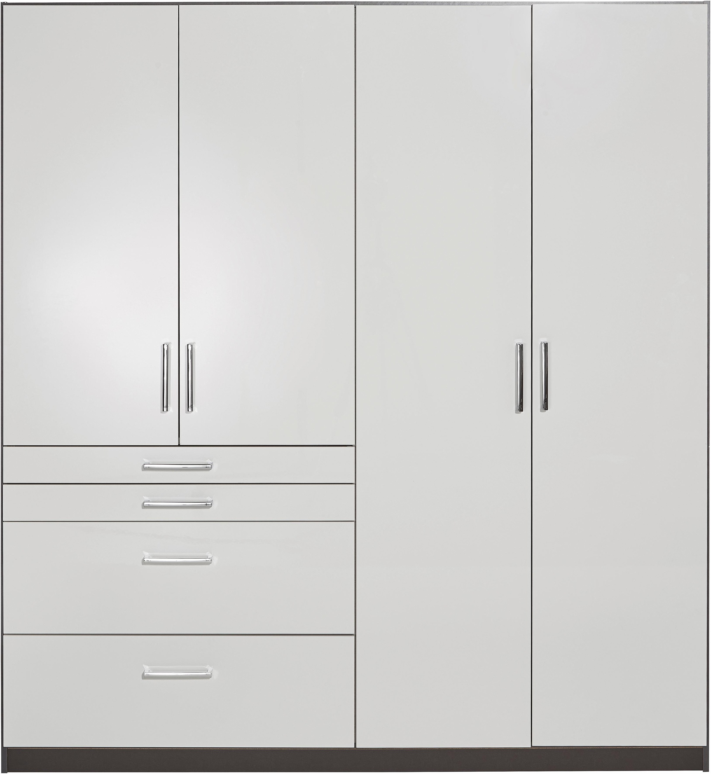rauch Drehtürenschrank »Kleiderschrank Schrank Garderobe Garderobenschrank Topseller HOMBURG«, mit viel Stauraum, oberer Schubkasten mit Einteilung MADE IN GERMANY