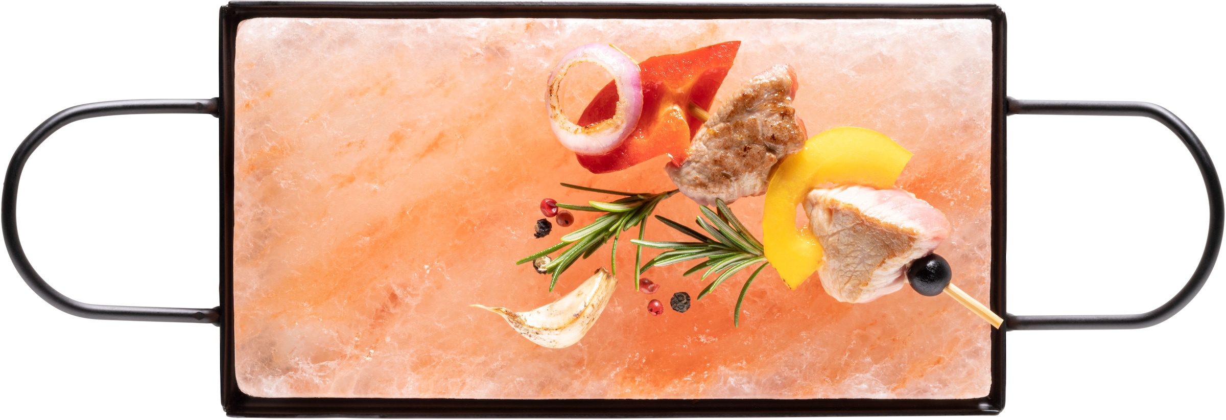 MÄSER Backstein »Heißer Stein« Set, 1x Salzstein, 1x Halterung für Grillstein, 2 Stk. tlg. Backofengeeignet