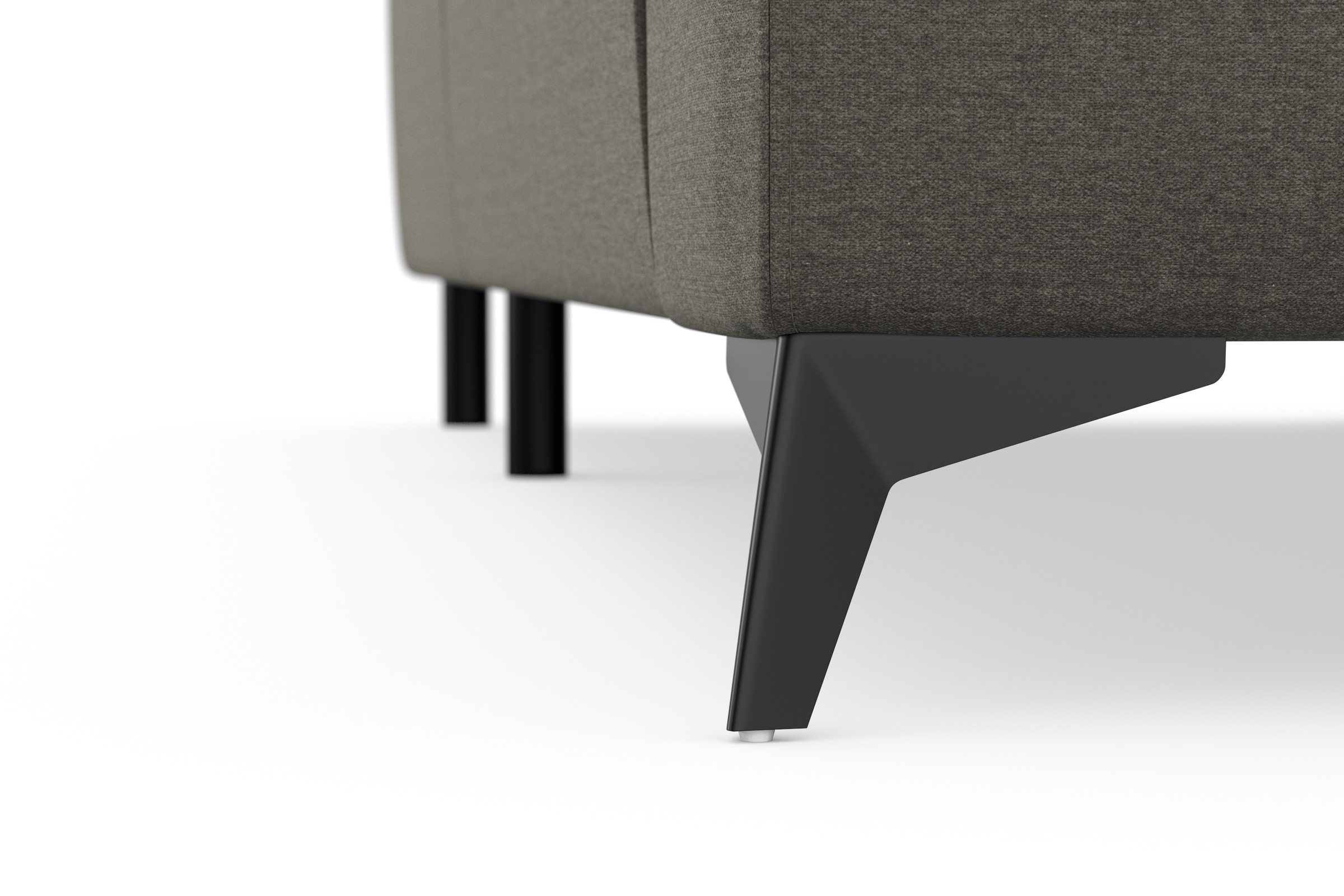 sit&more Ecksofa »Sinatra L-Form«, optinal mit Kopfteilverstellung und Armteilfunktion, Metallfüße