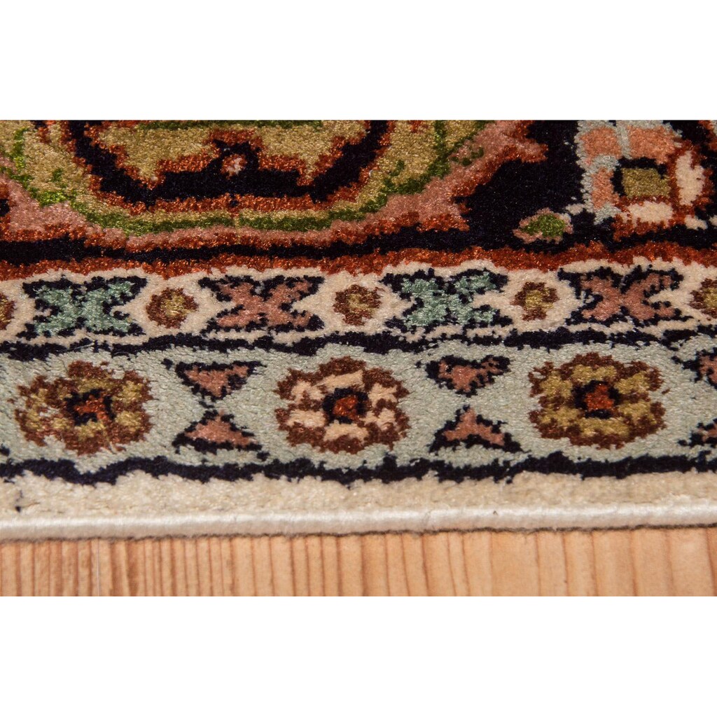 morgenland Teppich »Kaschmir Seide Teppich handgeknüpft braun«, rechteckig