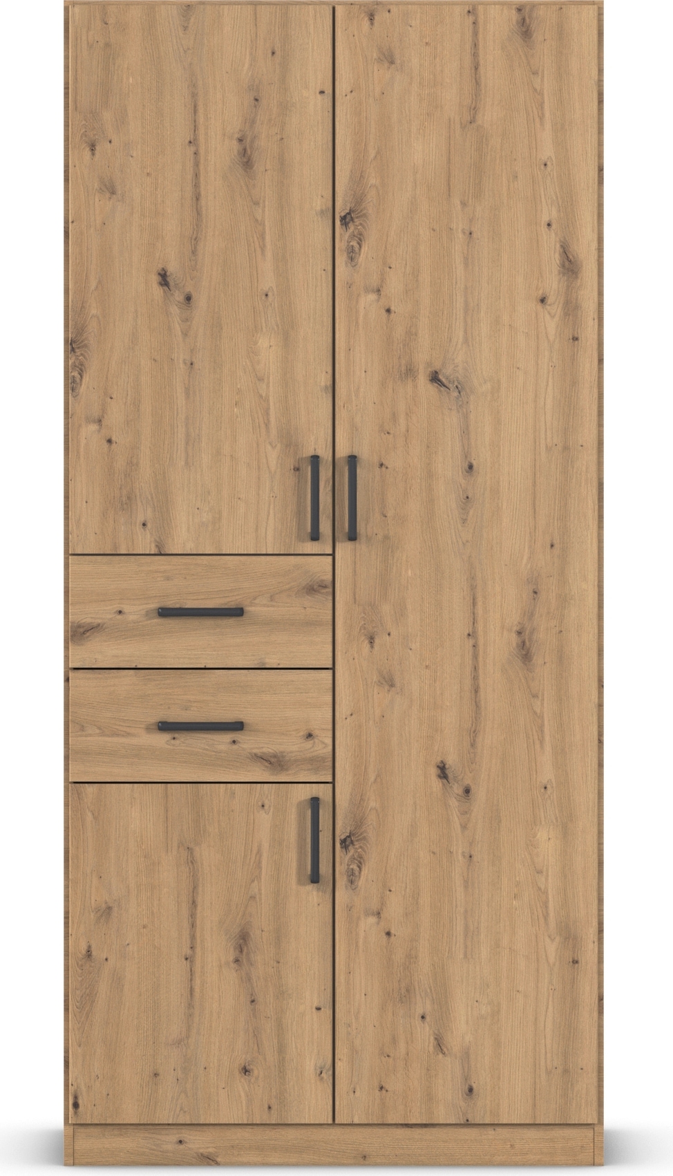 rauch Drehtürenschrank »Kleiderschrank Schrank Garderobe MAIKA mit Dekor-Front«, 2 Schubladen, in verschiedenen Breiten, Höhen, Farben, MADE IN GERMANY
