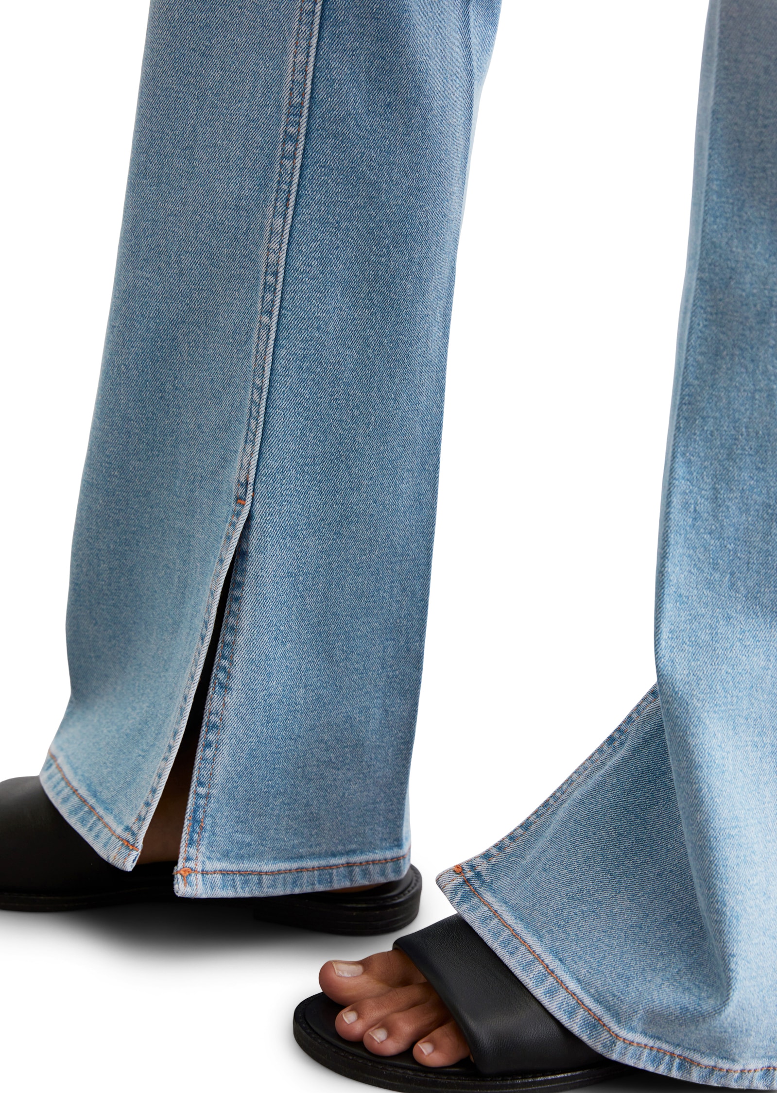 Marc O'Polo Bootcut-Jeans »Kiruna«, Schlitze an der Beininnenseite, hohe Leibhöhe