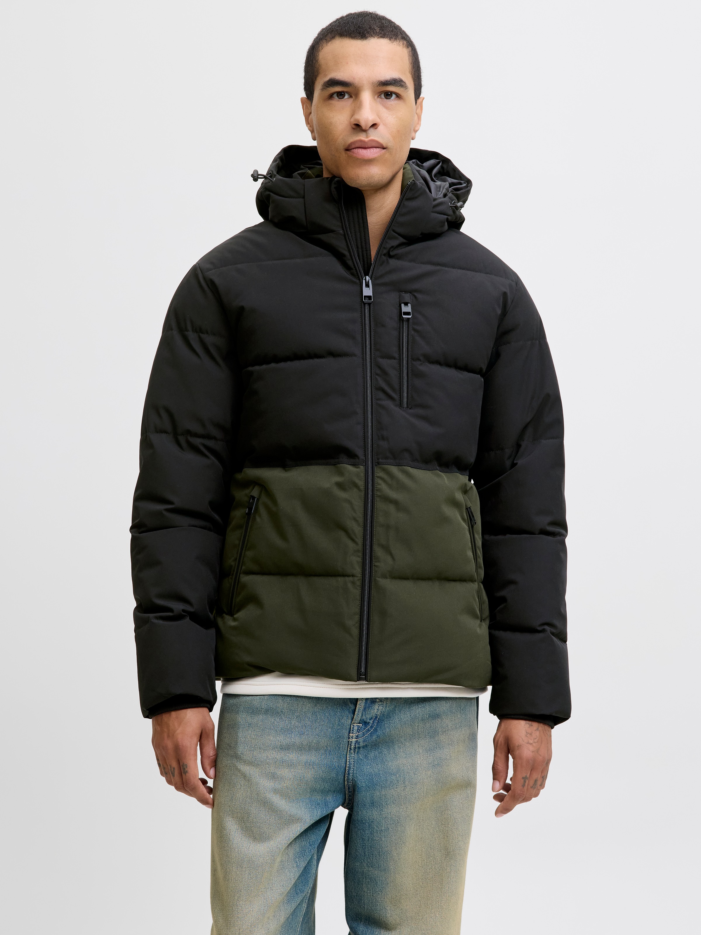 Jack Jones Jjelements Pu Puffer Sn - Chaquetas Para Hombre Verde