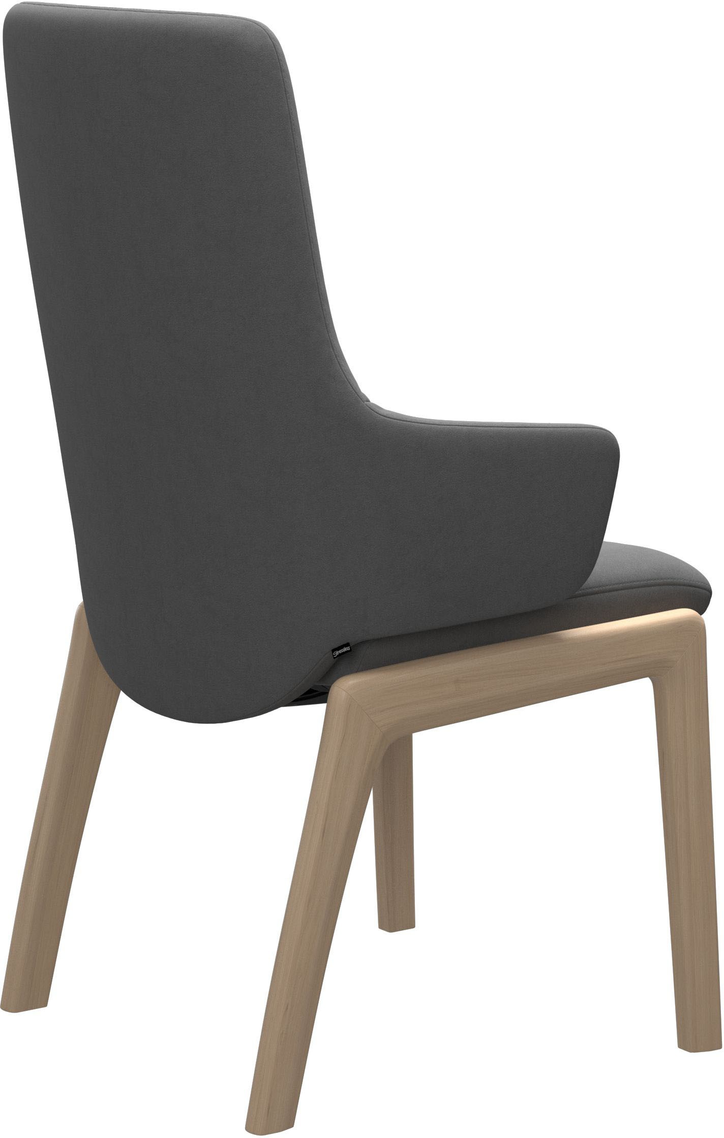 Stressless® Polsterstuhl »Laurel«, Microfaser DINAMICA, High Back mit Armlehne, Größe L, mit abgerundeten Beinen in Walnuss
