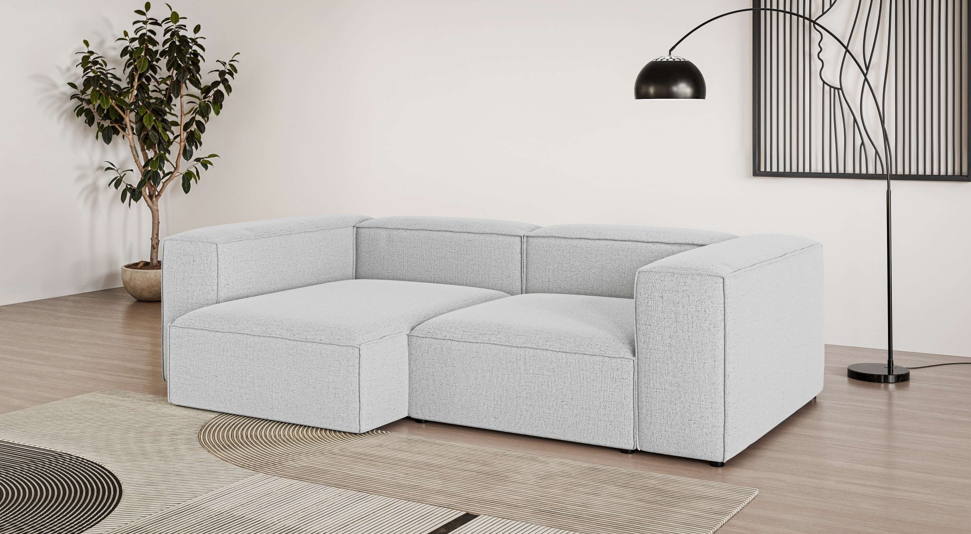 INOSIGN Ecksofa »XL HAILY L-Form, Modularsofa extra tief, Maße B/T/H: 260/1 günstig online kaufen