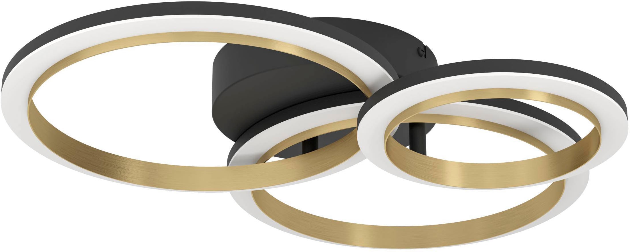 EGLO Deckenleuchte »Calliera Deckenlampe, Metall und Kunststoff, Bürolampe günstig online kaufen