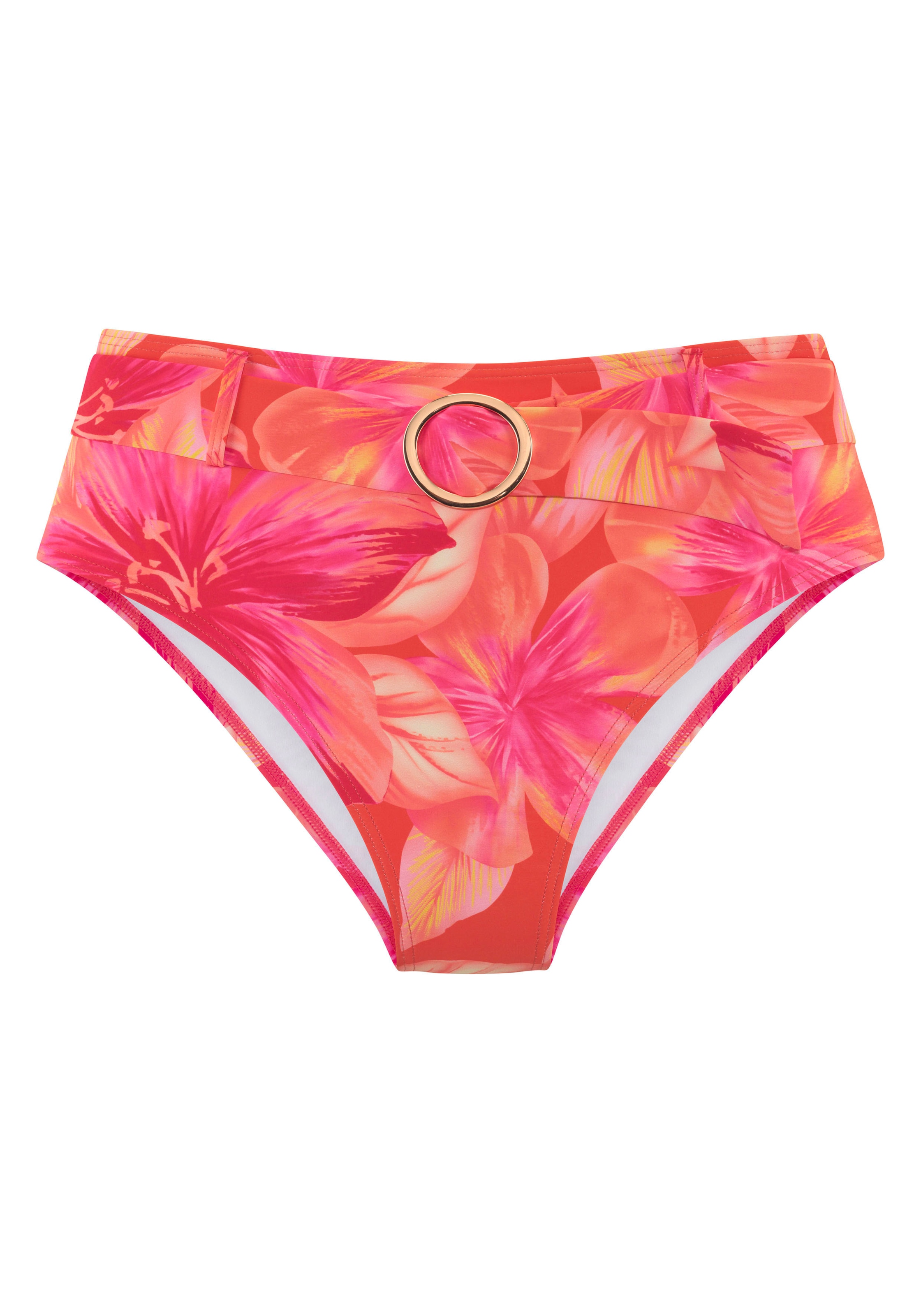 s.Oliver Highwaist-Bikini-Hose »Jayce«, mit breitem Gürtel