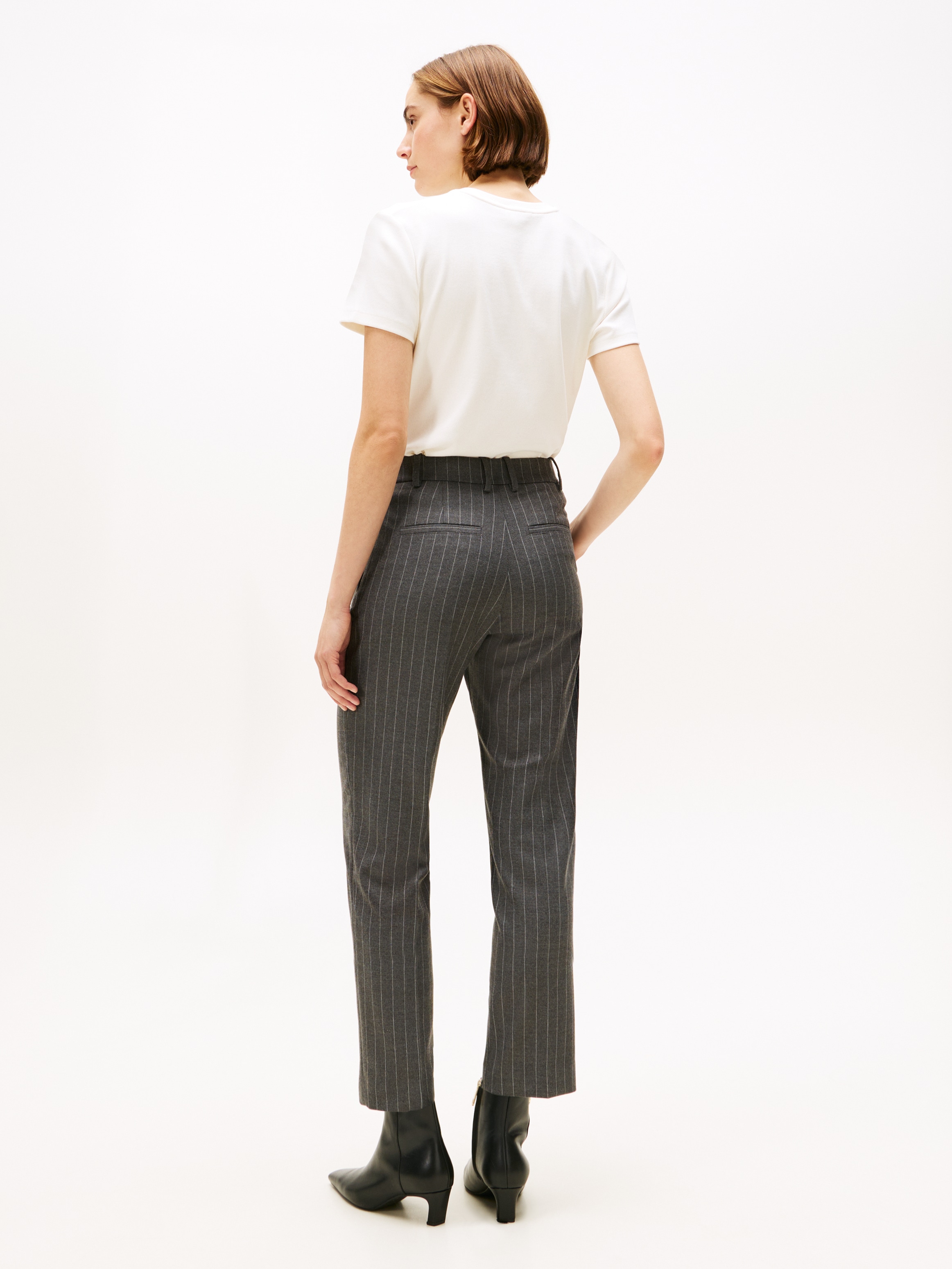 Tommy Hilfiger Webhose »PINSTRIPE SLIM STRAIGHT PANT«  mit Nadelstreifen