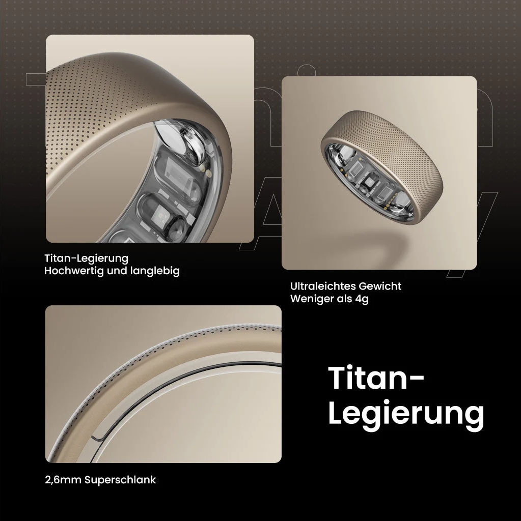 Amazfit Fitness-Tracker »Helio Ring (Size 10)«