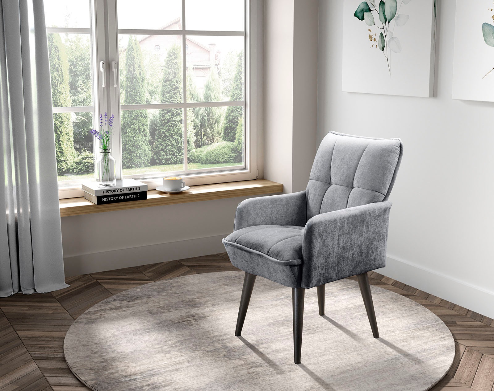 exxpo - sofa fashion Esszimmerstuhl »Mocca« () Armlehnenstuhl, bequem gepol günstig online kaufen