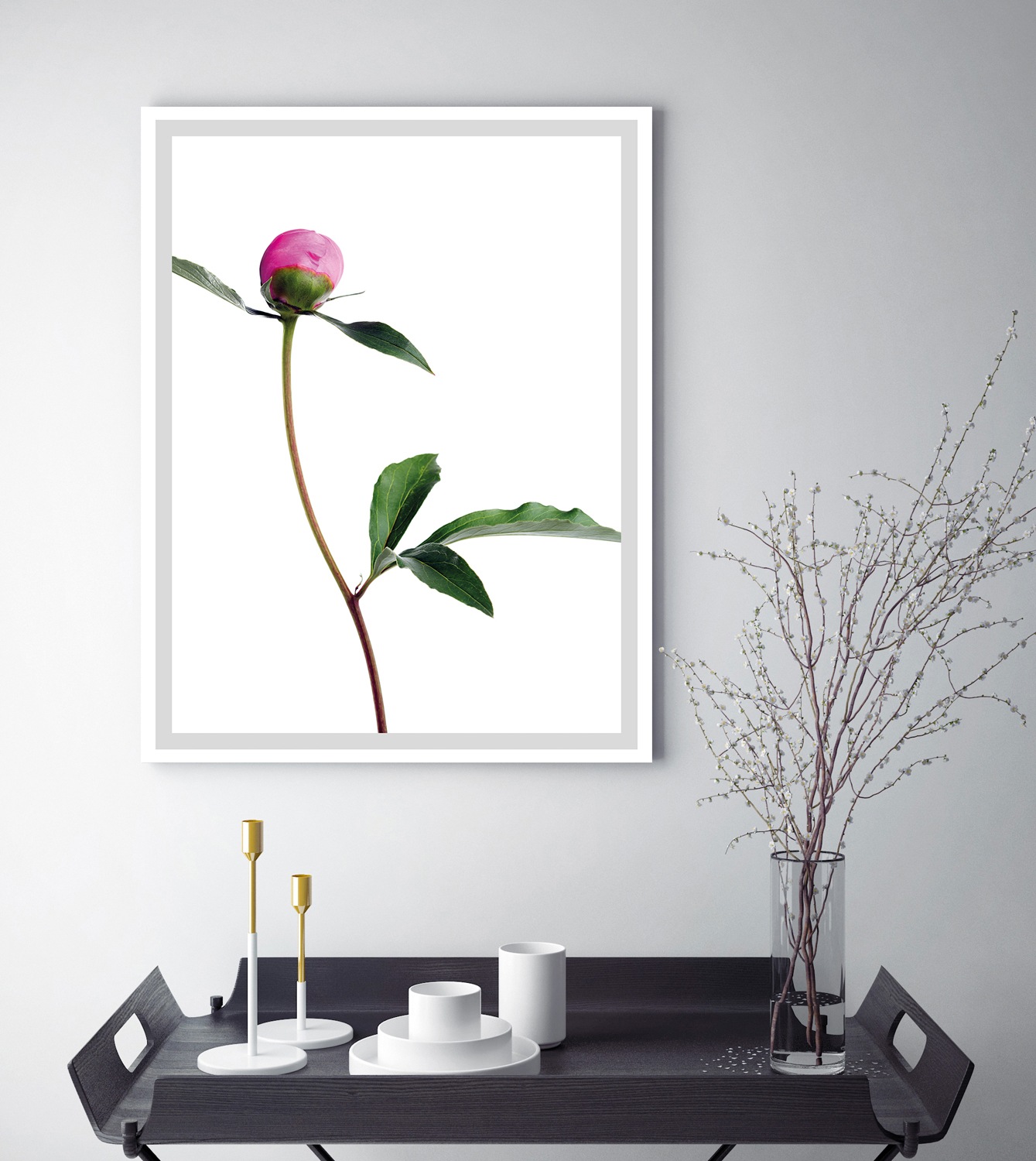 queence Bild »Manuel«, Blumen, gerahmt, Rosen