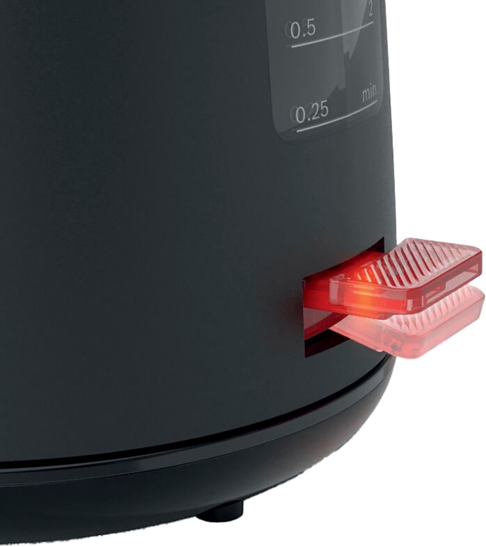 BOSCH Wasserkocher »MyMoment TWK2M163, Abschaltautomatik, Überhitzungschutz, Tassenanzeige«, 1,7 l, 2400 W, Stiftung Warentest Testsieger (2,2) Ausgabe 03/2025, schwarz matt