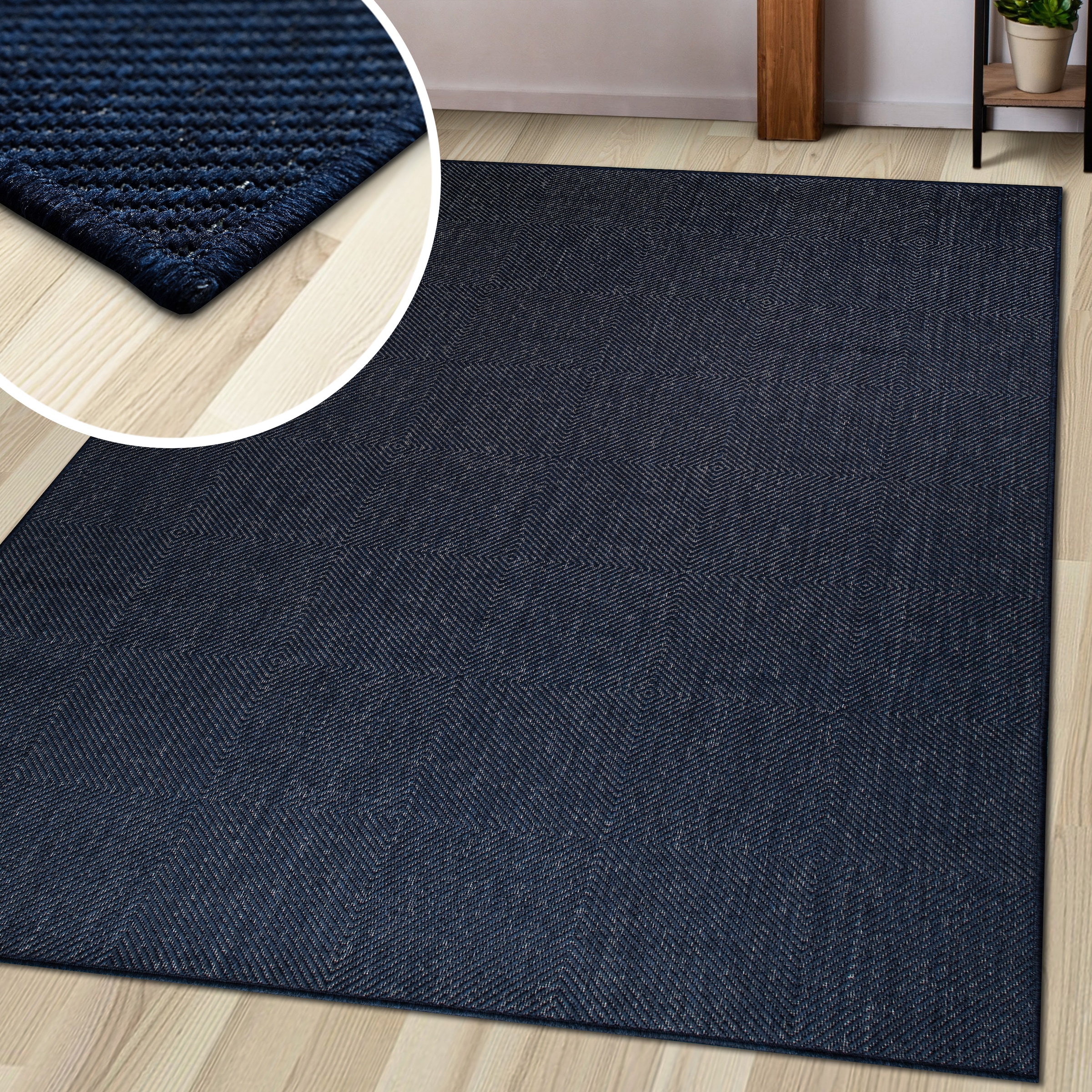 my home Teppich »Anna, auch als Läufer erhältlich«, rechteckig, 3 mm Höhe, In- und Outdoor geeignet, Sisal-Optik, Wetterfest & UV-beständig