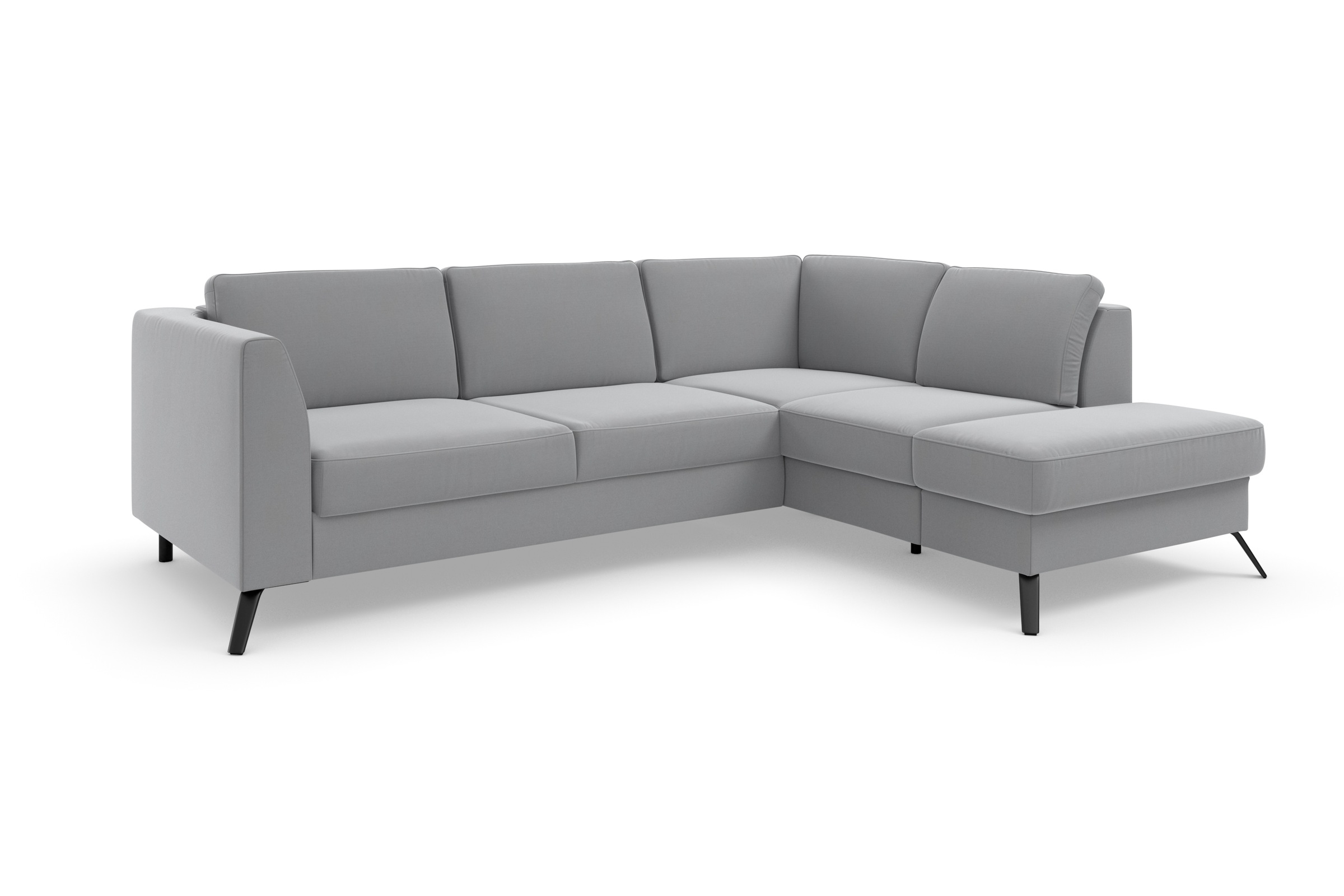 sit&more Ecksofa »Olsen L-Form«, inklusive Sitztiefenverstellung, wahlweise mit Bettfunktion, 15cm hoch