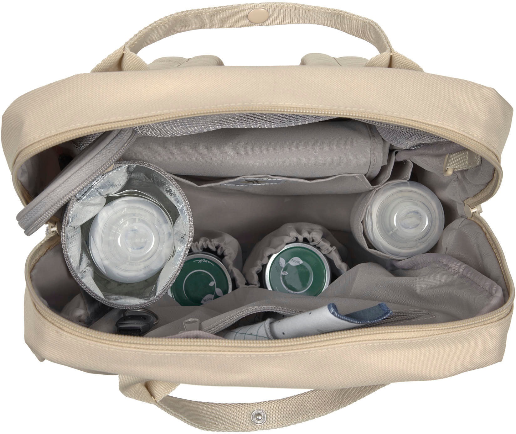 LÄSSIG Wickelrucksack »Green Label, Vividal, humus«, zum Teil aus recyceltem Material