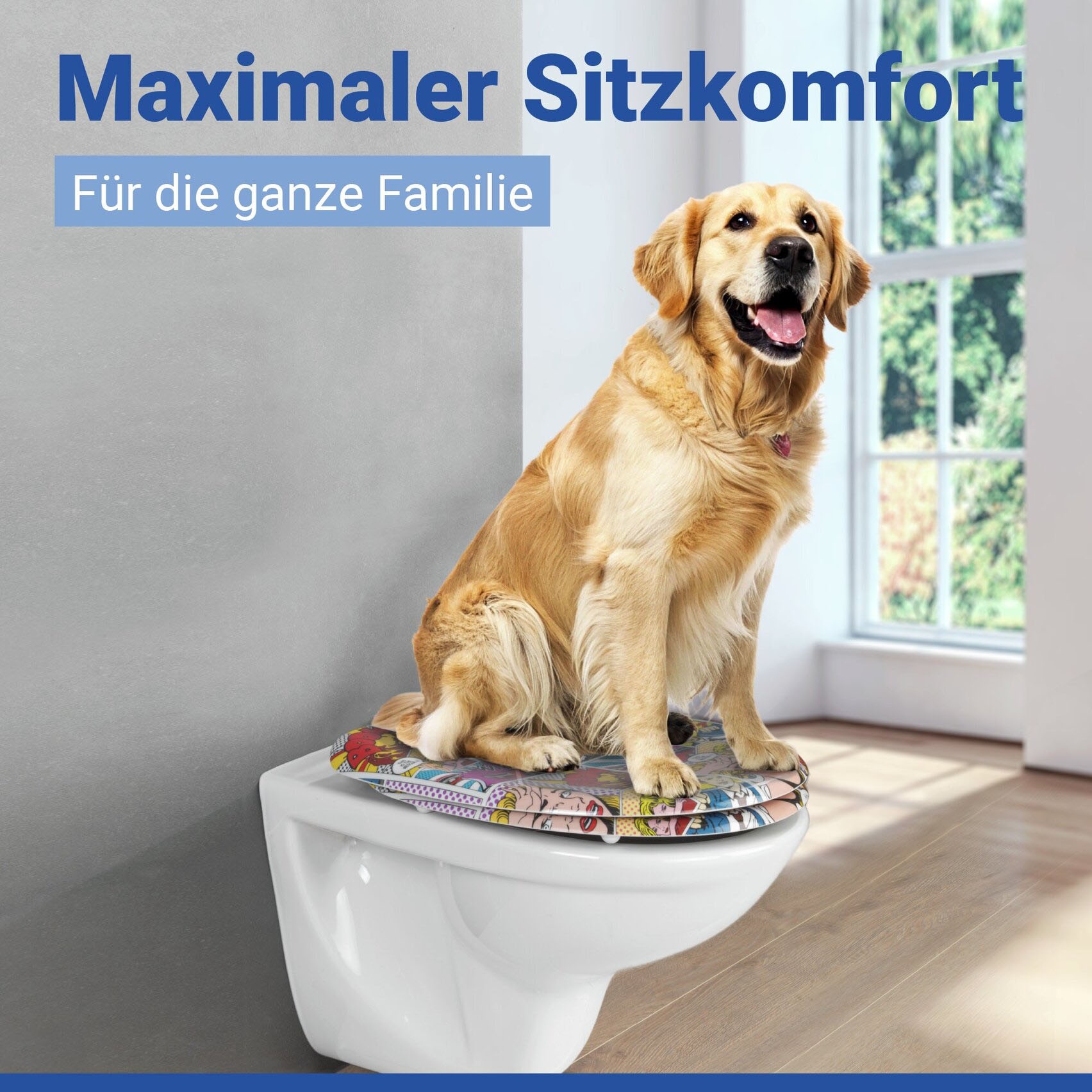 WENKO WC-Sitz »Pop-Art«