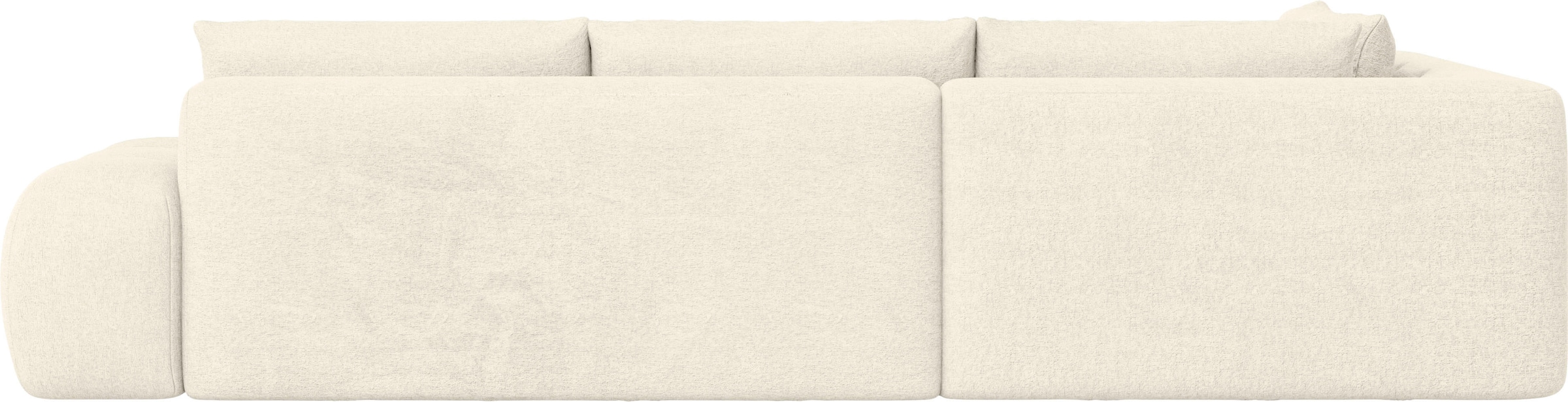 INOSIGN Ecksofa »AZITA Designsofa, elegant und bequem L-Form, Bubble-Optik«, lose Rückenkissen, traumhafte Steppung, Maße B/T/H: 352/210/72 cm