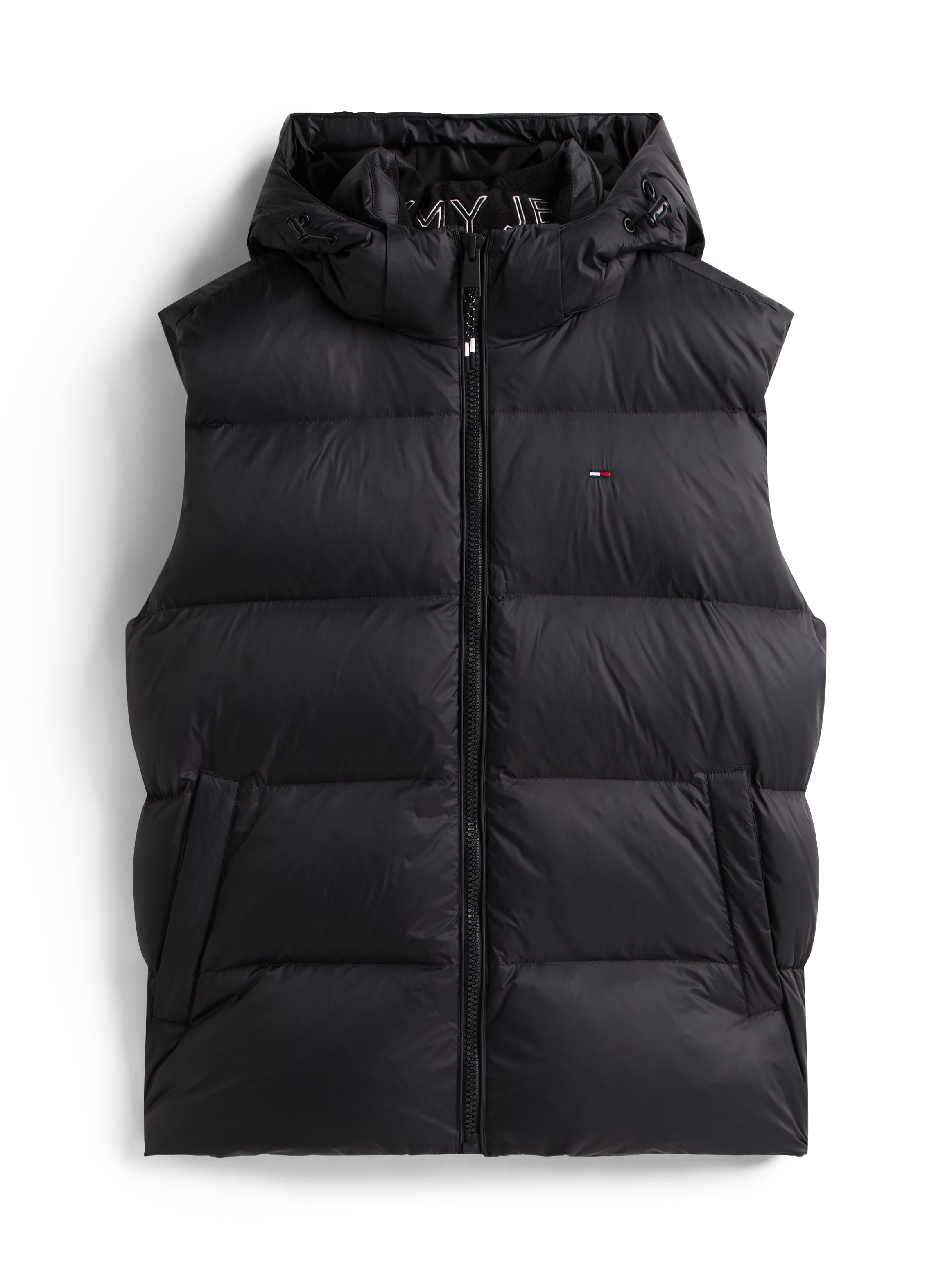 Tommy Jeans Steppweste »TJM ESSENTIAL DOWN VEST EXT«, abnehmbare Kapuze mit Kordelzug