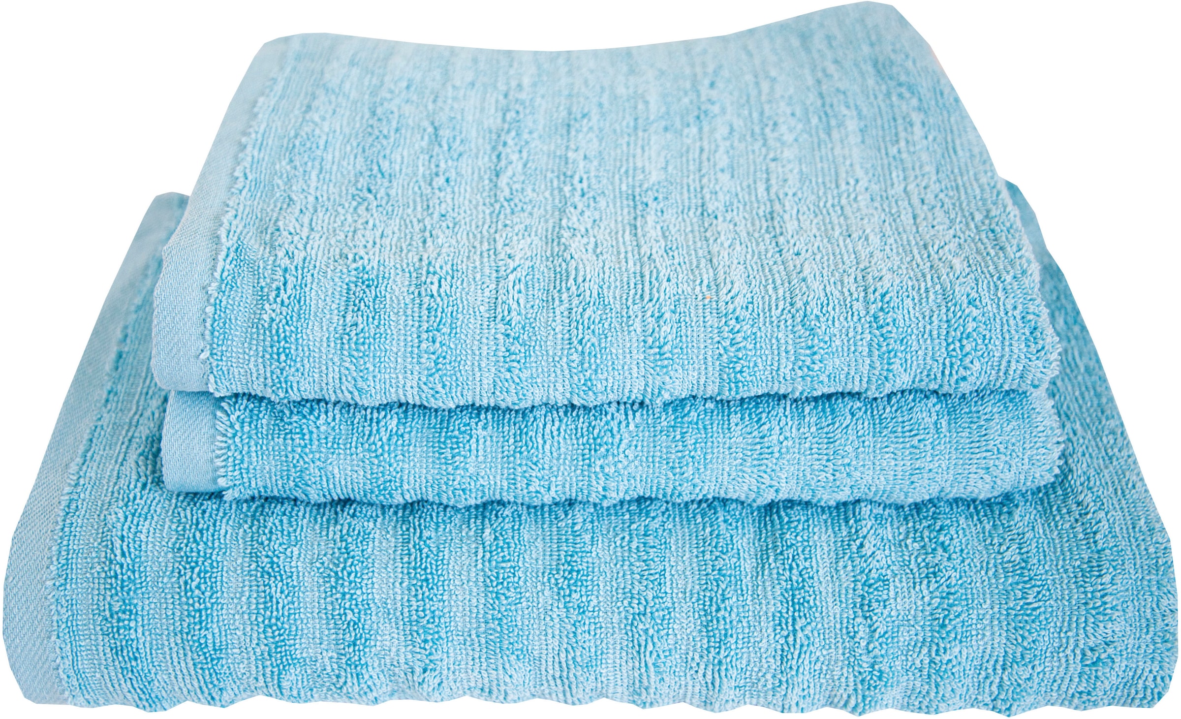 Dyckhoff Handtuch Set »Wellenstreifen«, 3 tlg., Frottier, 2 Handtücher (50x100cm), 1 Duschtuch (70x140cm)