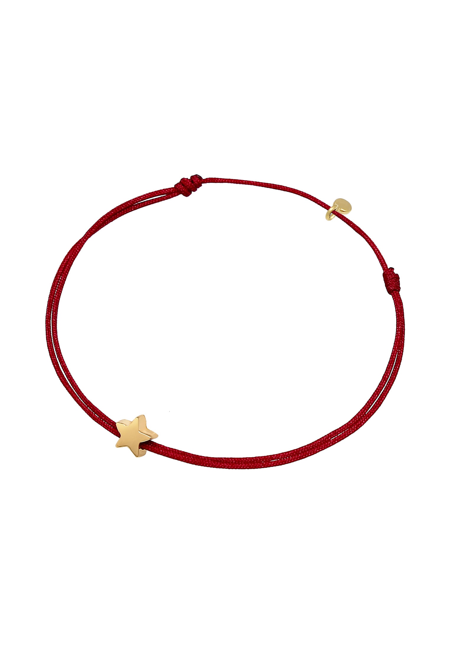 Elli Armband »Stern Astro Textilband 925 Silber«