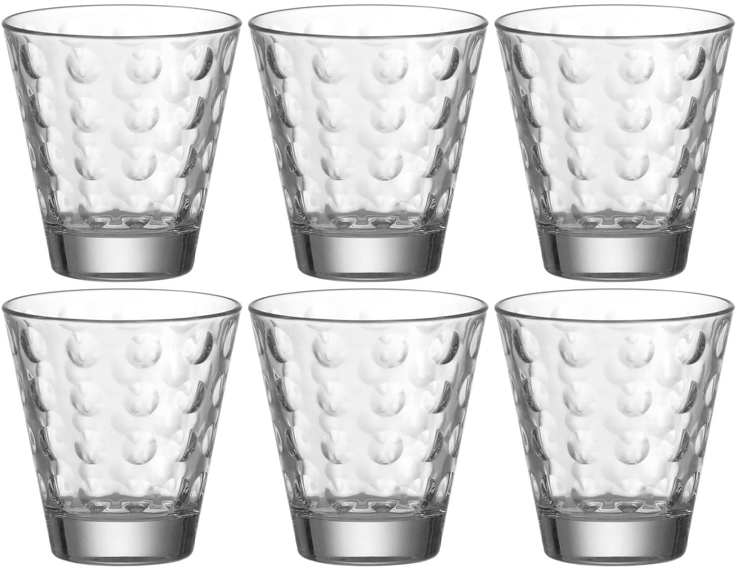 LEONARDO Gläser-Set »OPTIC«, (Set, 6 tlg.), 215 ml, 6-teilig günstig online kaufen