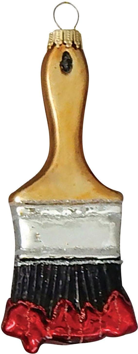 Krebs Glas Lauscha Christbaumschmuck »Malerpinsel, Weihnachtsdeko, Christbaumschmuck« mundgeblasen