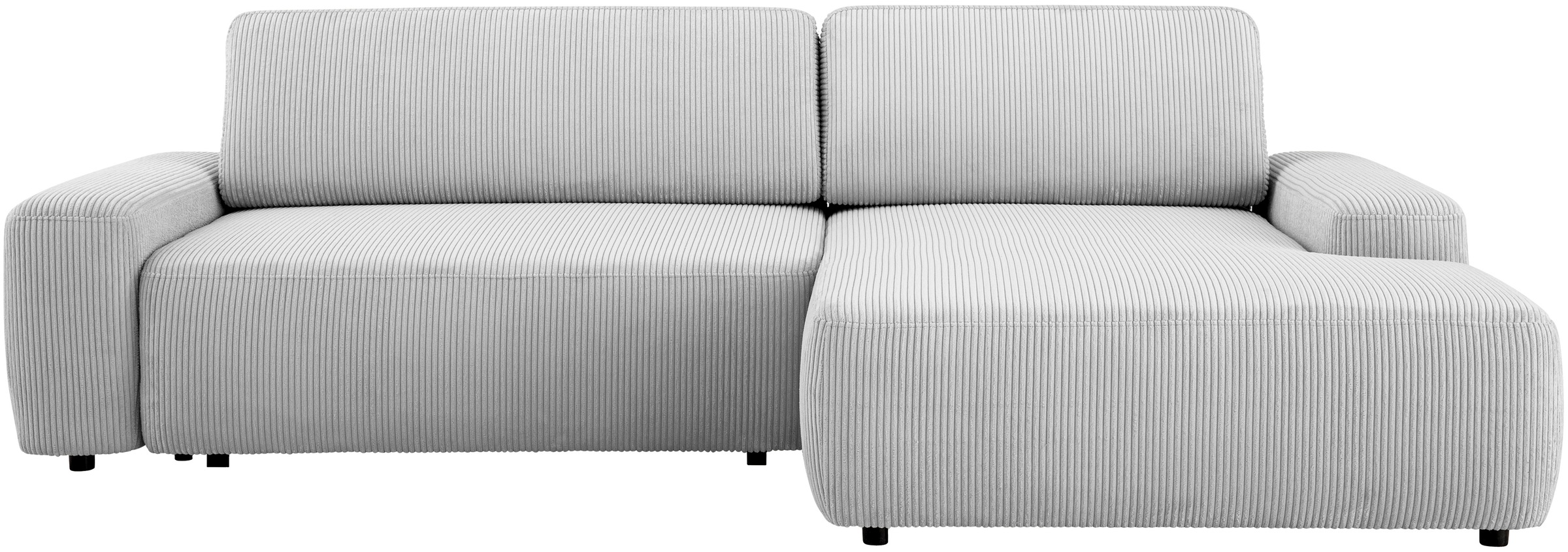 INOSIGN Ecksofa »TORGE (264cm), Schlafsofa in Cord, Samtvelours o Struktur günstig online kaufen