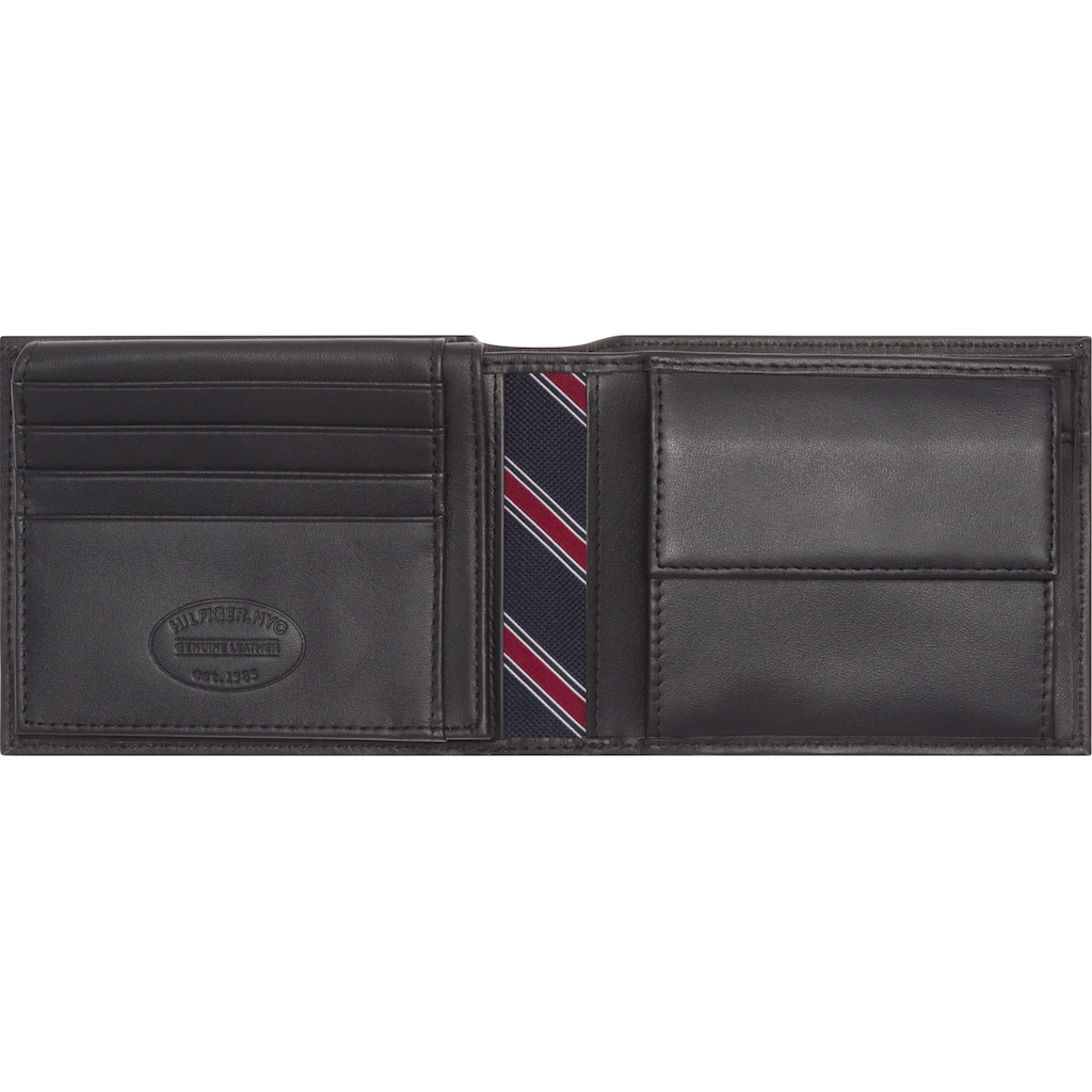 Tommy Hilfiger Geldbörse »ETON CC FLAP AND COIN POCKET«, aus weichem Leder
