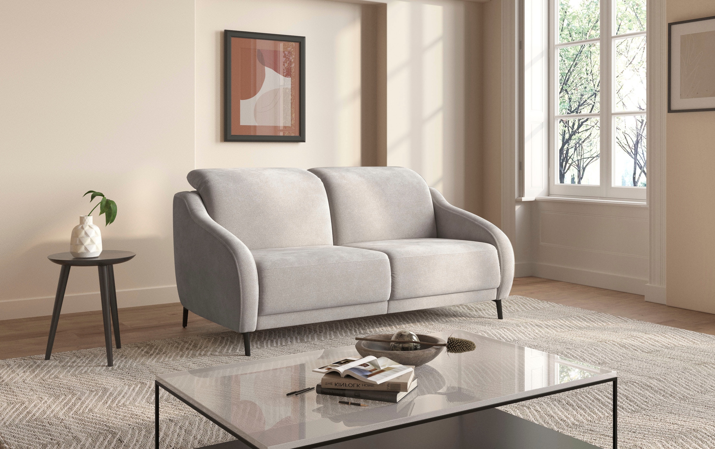 sit&more 3-Sitzer »Blues«, wahlweise mit Klapptisch und USB