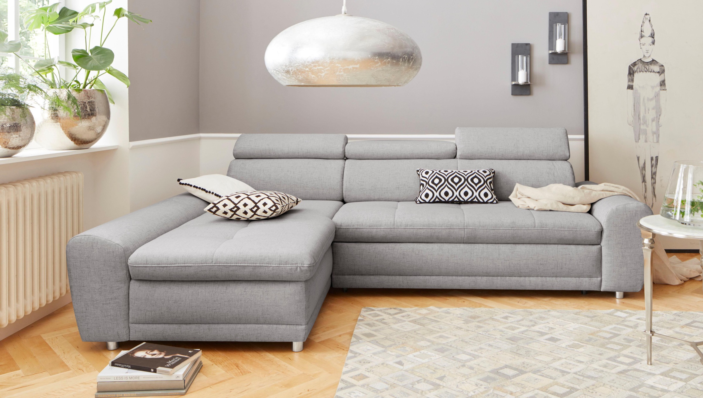 sit&more Ecksofa »Riva L-Form«, inklusive Kopteilverstellung, wahlweise mit günstig online kaufen