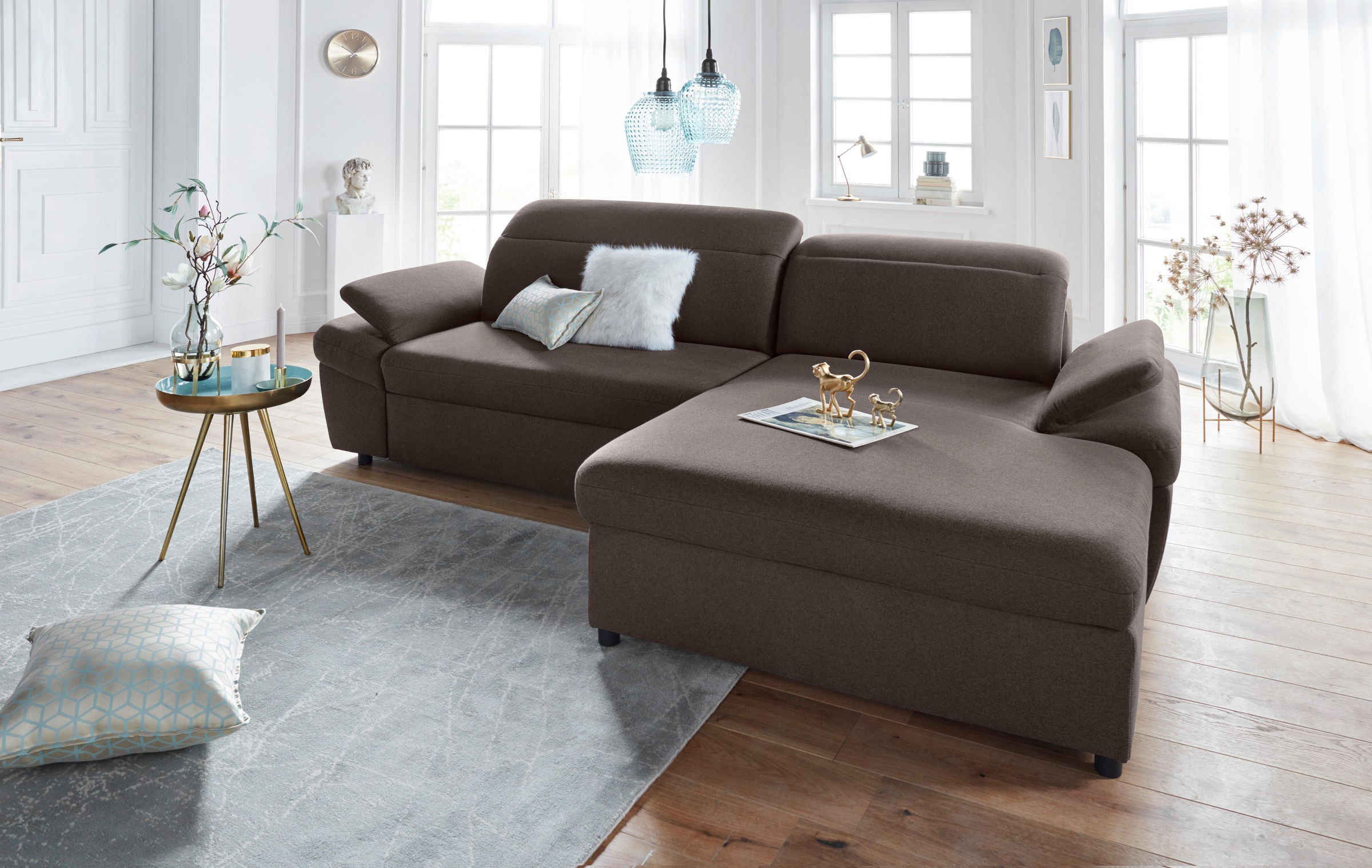 exxpo - sofa fashion Ecksofa »Kyoto, inkl. Kopfteil- und Armteilverstellung günstig online kaufen