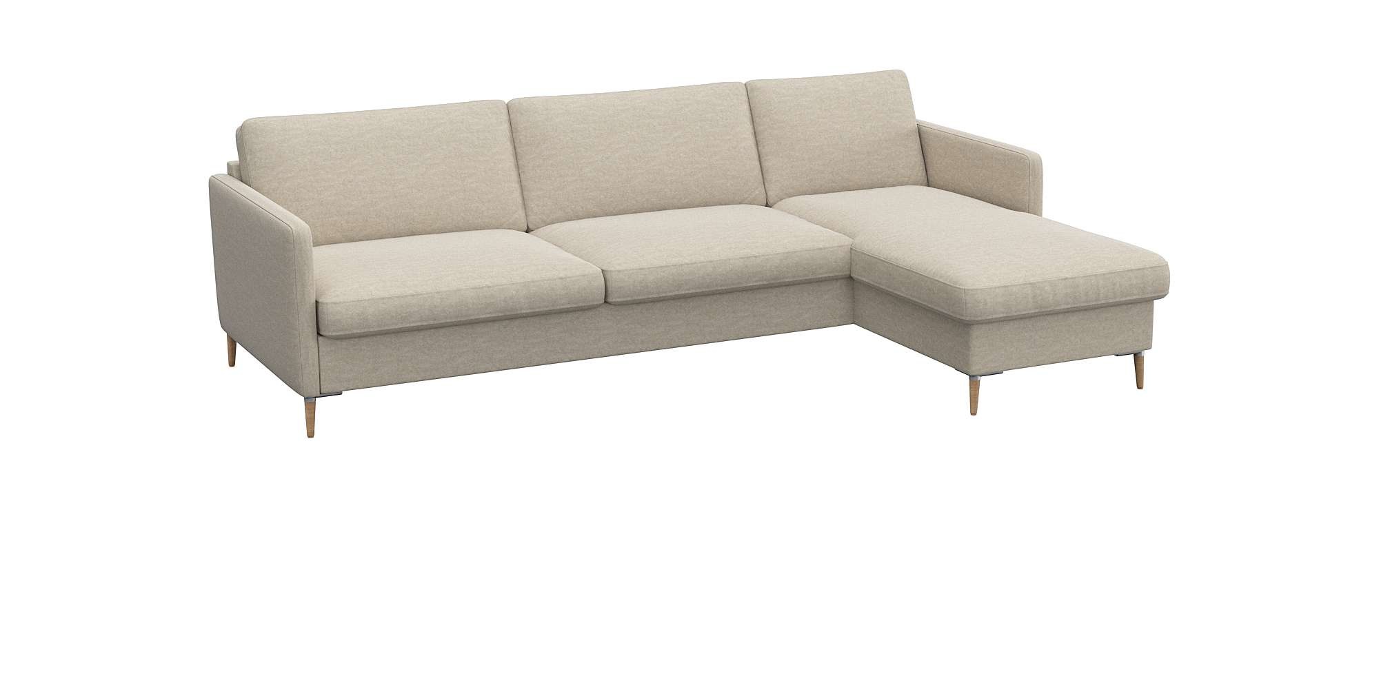 FLEXLUX Ecksofa »Fiore, super Sitzkomfort durch Kaltschaum im Sitz, L-Form« günstig online kaufen