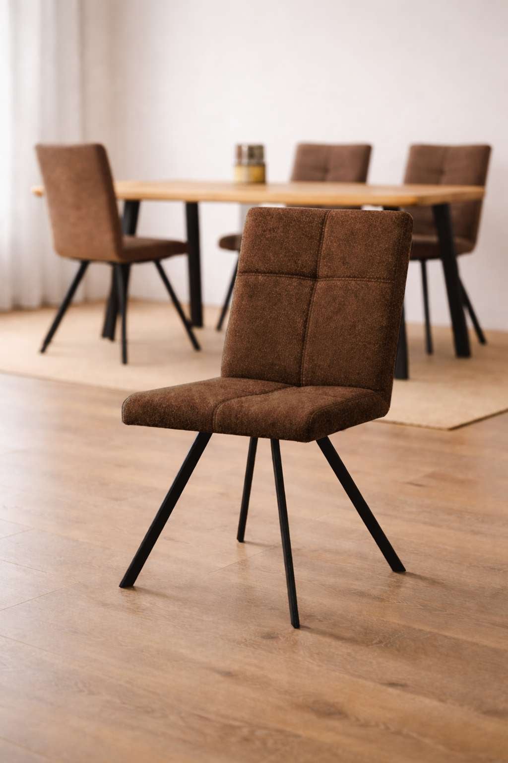 Eckbankgruppe HOME AFFAIRE "Mia Essecke, Sitzgruppe, Eckbankgruppe, Küchenbankgruppe", terra, terra, schwarz, B:207cm H:61cm T:167cm